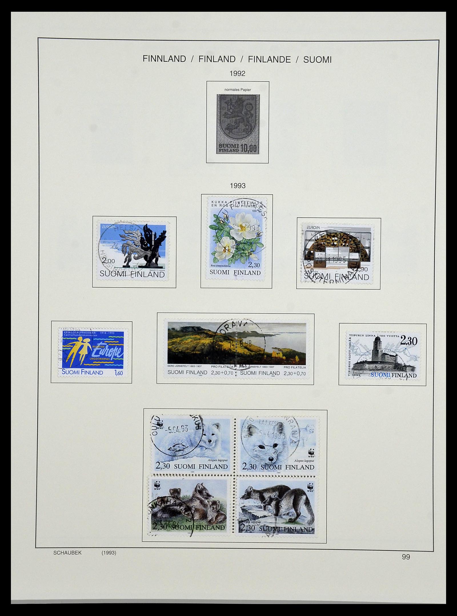 34321 120 - Postzegelverzameling 34321 Finland 1856-1999.