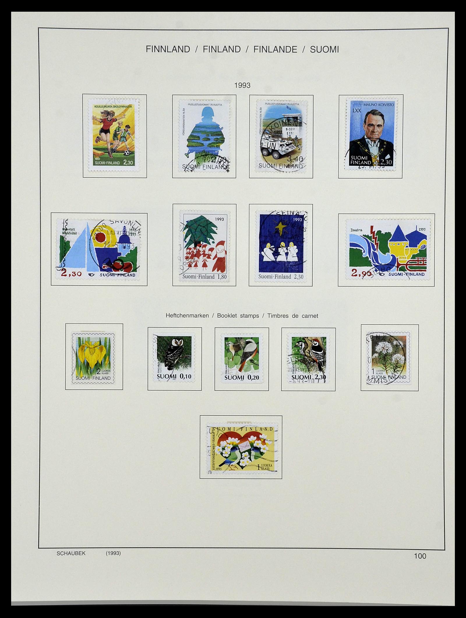 34321 121 - Postzegelverzameling 34321 Finland 1856-1999.