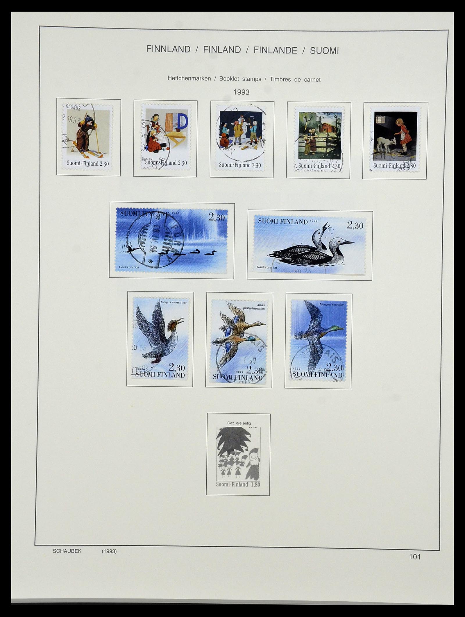 34321 122 - Postzegelverzameling 34321 Finland 1856-1999.