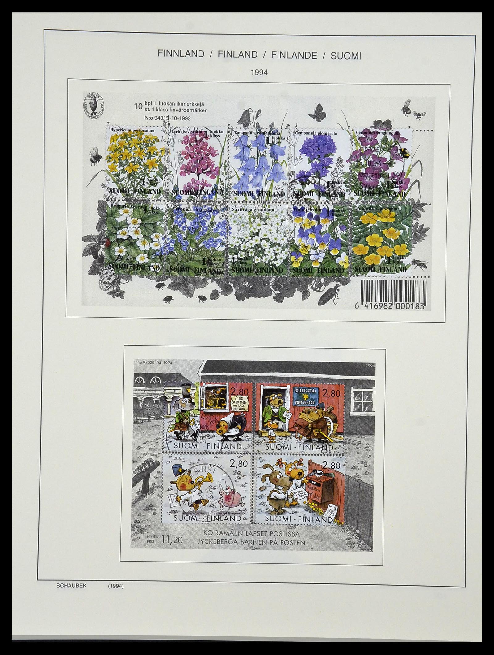 34321 127 - Postzegelverzameling 34321 Finland 1856-1999.