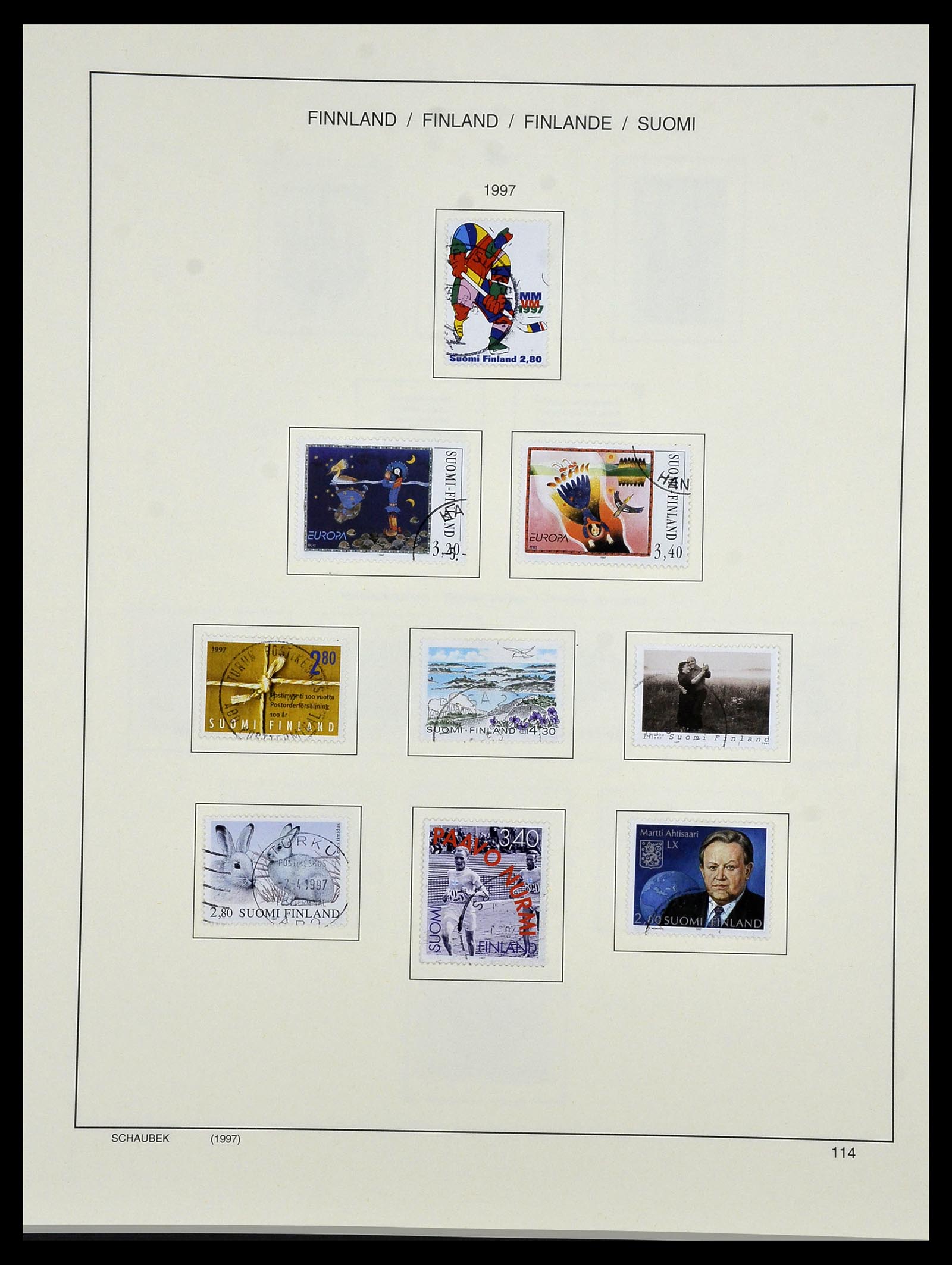 34321 139 - Postzegelverzameling 34321 Finland 1856-1999.