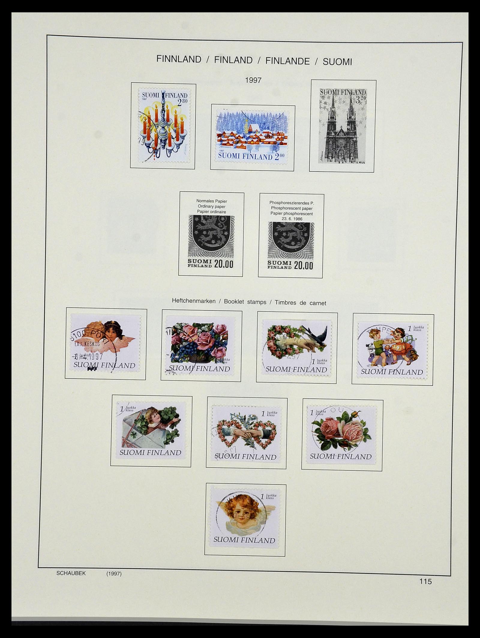 34321 140 - Postzegelverzameling 34321 Finland 1856-1999.