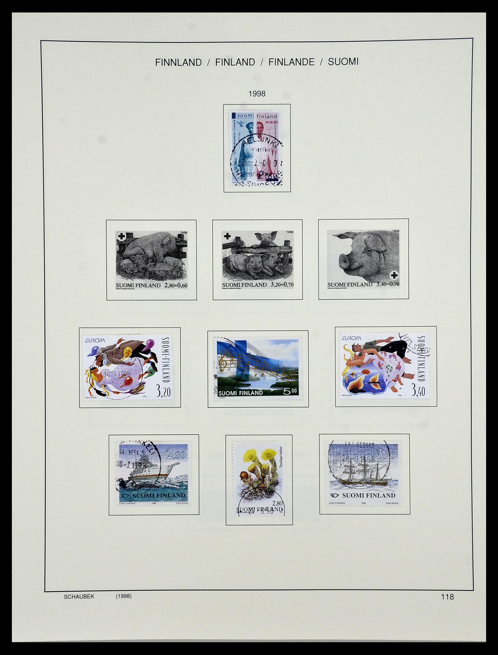 34321 144 - Postzegelverzameling 34321 Finland 1856-1999.
