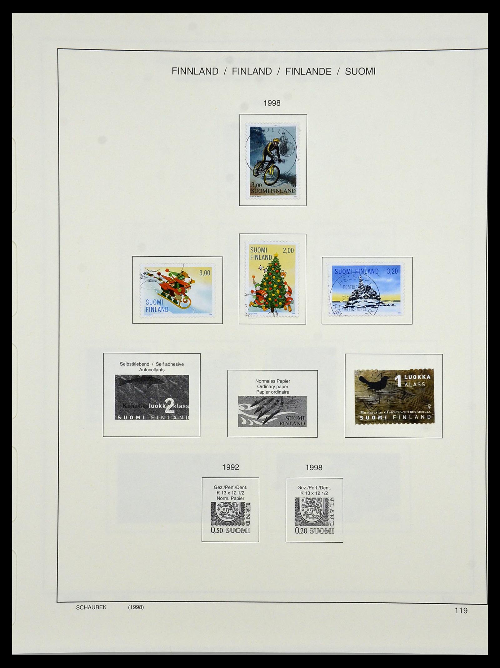 34321 145 - Postzegelverzameling 34321 Finland 1856-1999.