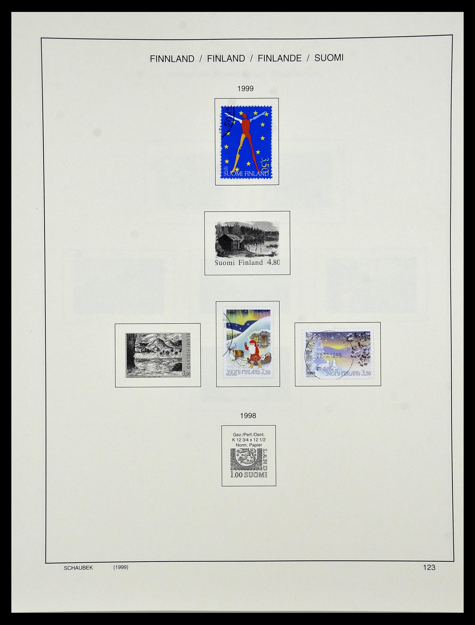 34321 150 - Postzegelverzameling 34321 Finland 1856-1999.