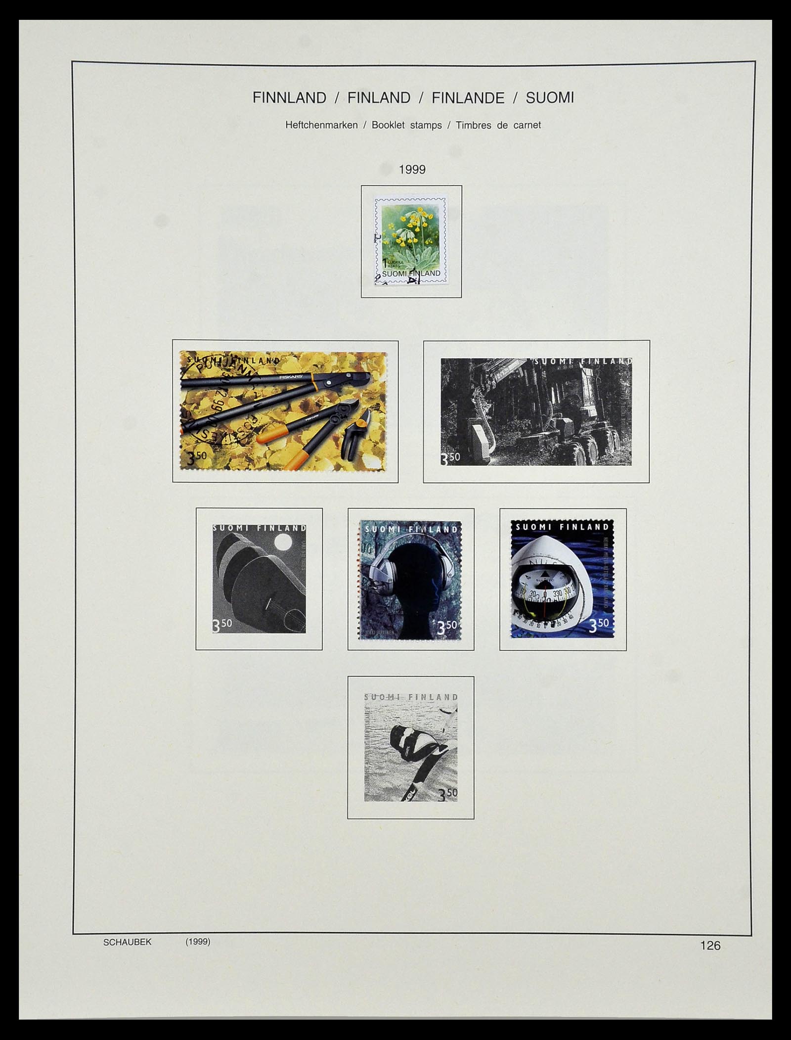 34321 153 - Postzegelverzameling 34321 Finland 1856-1999.