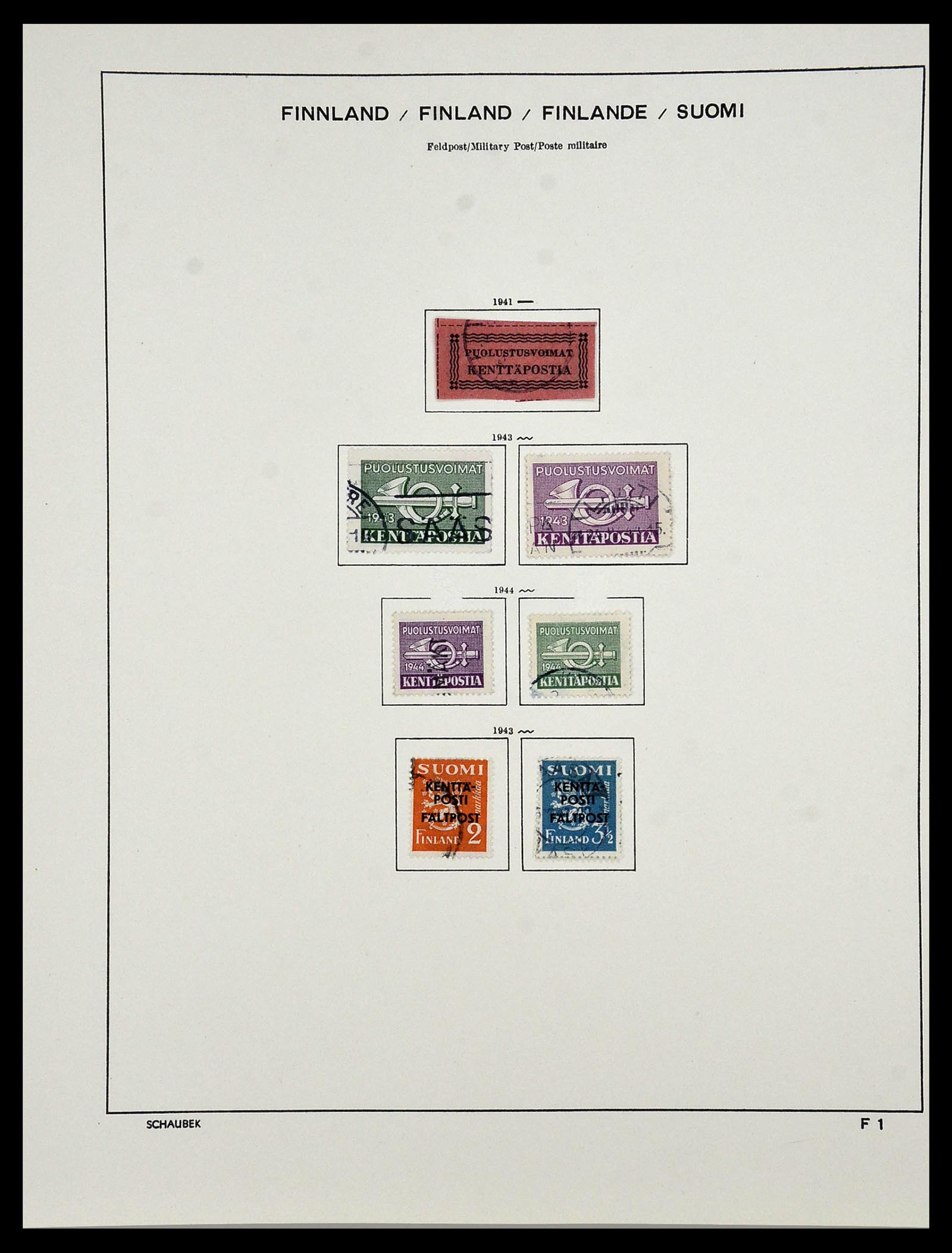 34321 156 - Postzegelverzameling 34321 Finland 1856-1999.