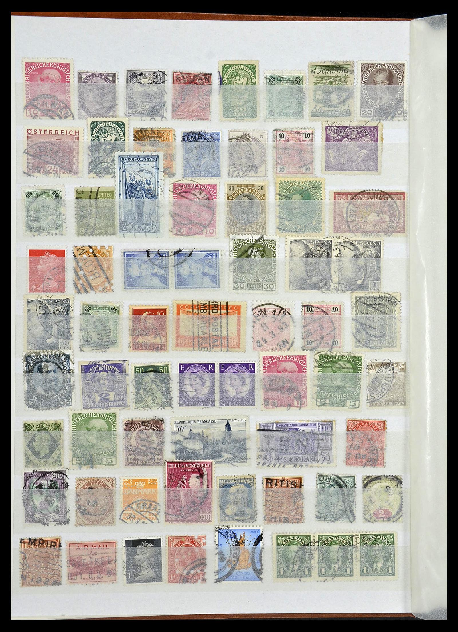 34322 003 - Stamp collection 34322 World perfins.