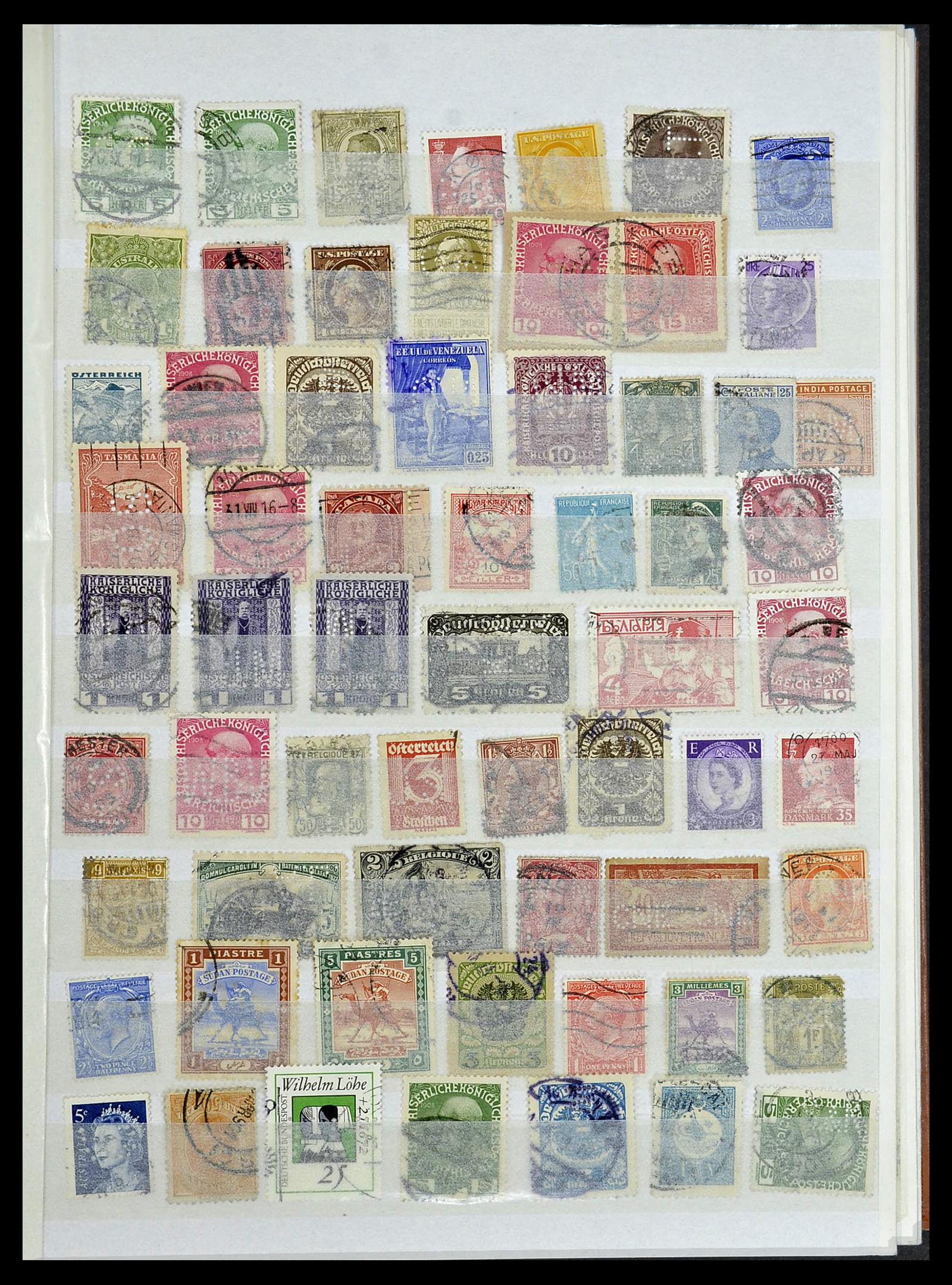 34322 011 - Stamp collection 34322 World perfins.