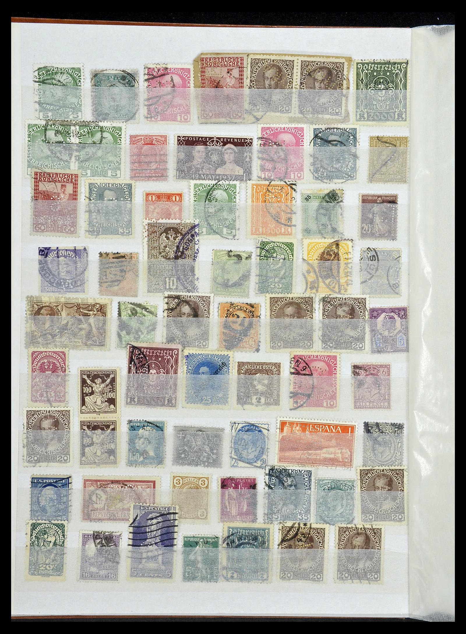 34322 012 - Stamp collection 34322 World perfins.