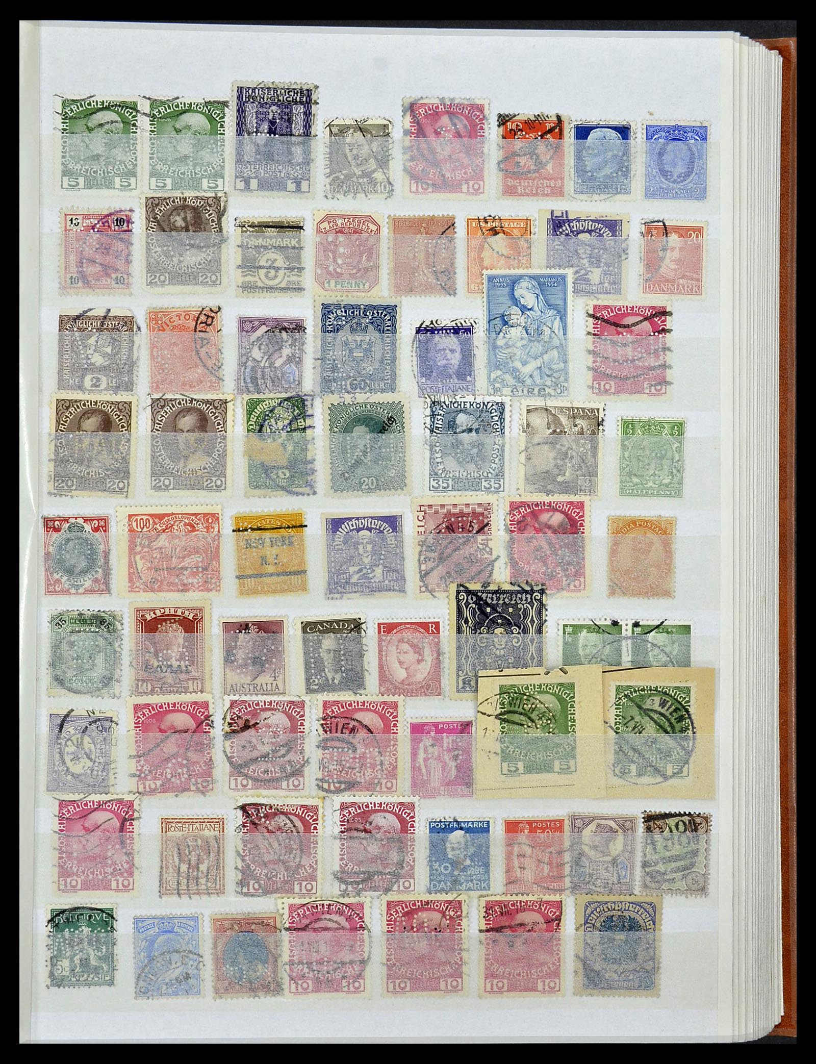 34322 023 - Stamp collection 34322 World perfins.