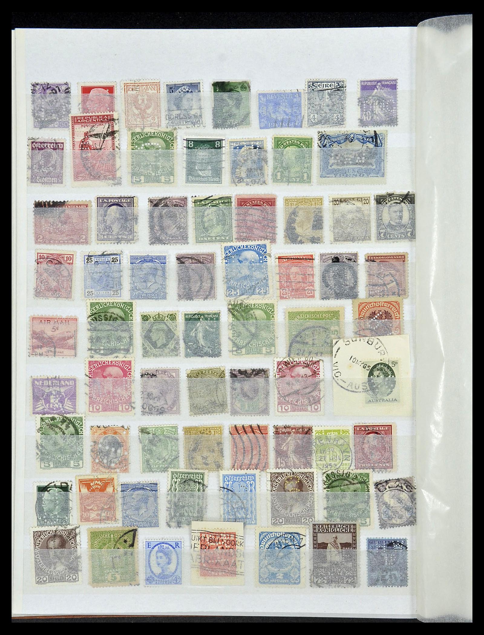 34322 026 - Stamp collection 34322 World perfins.