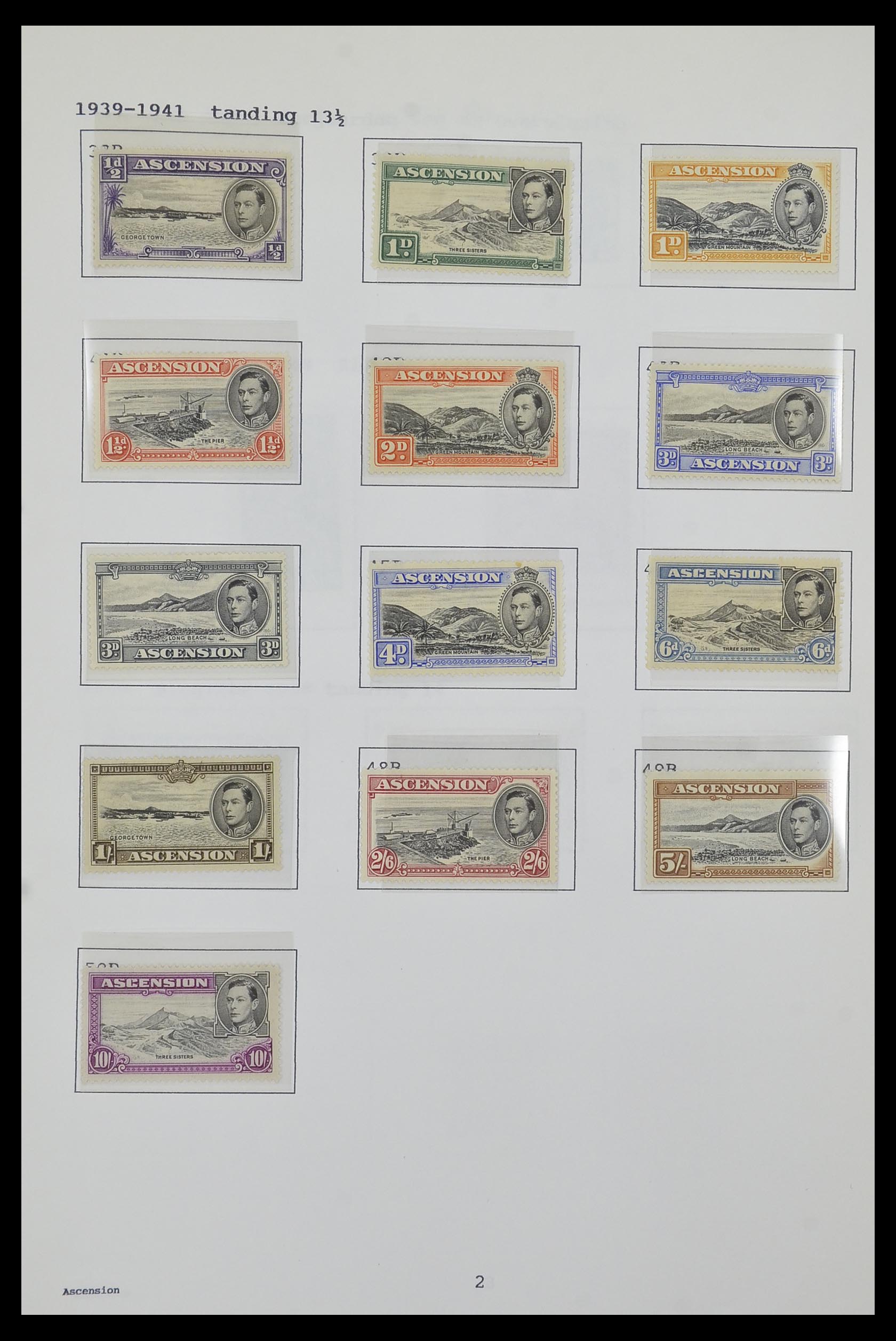 34323 008 - Postzegelverzameling 34323 Engelse koloniën George VI 1937-1952.