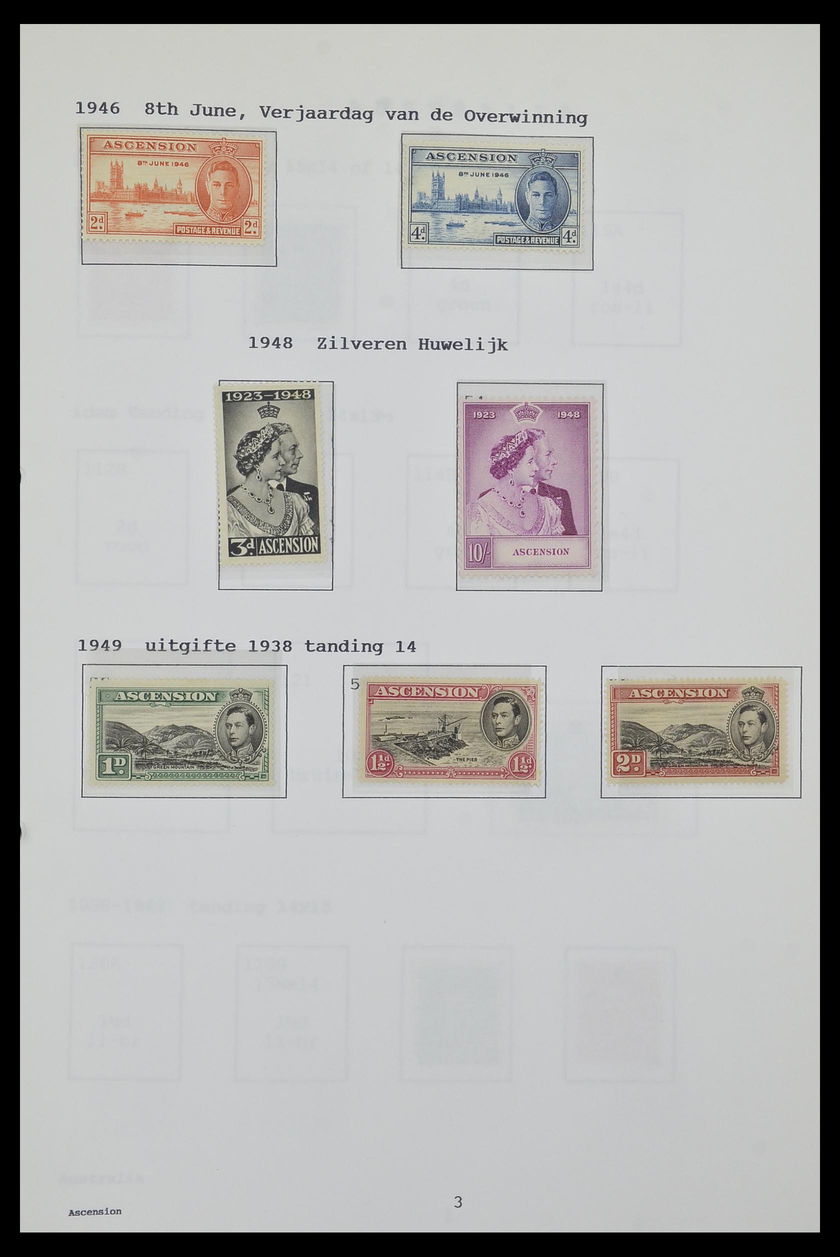 34323 009 - Postzegelverzameling 34323 Engelse koloniën George VI 1937-1952.