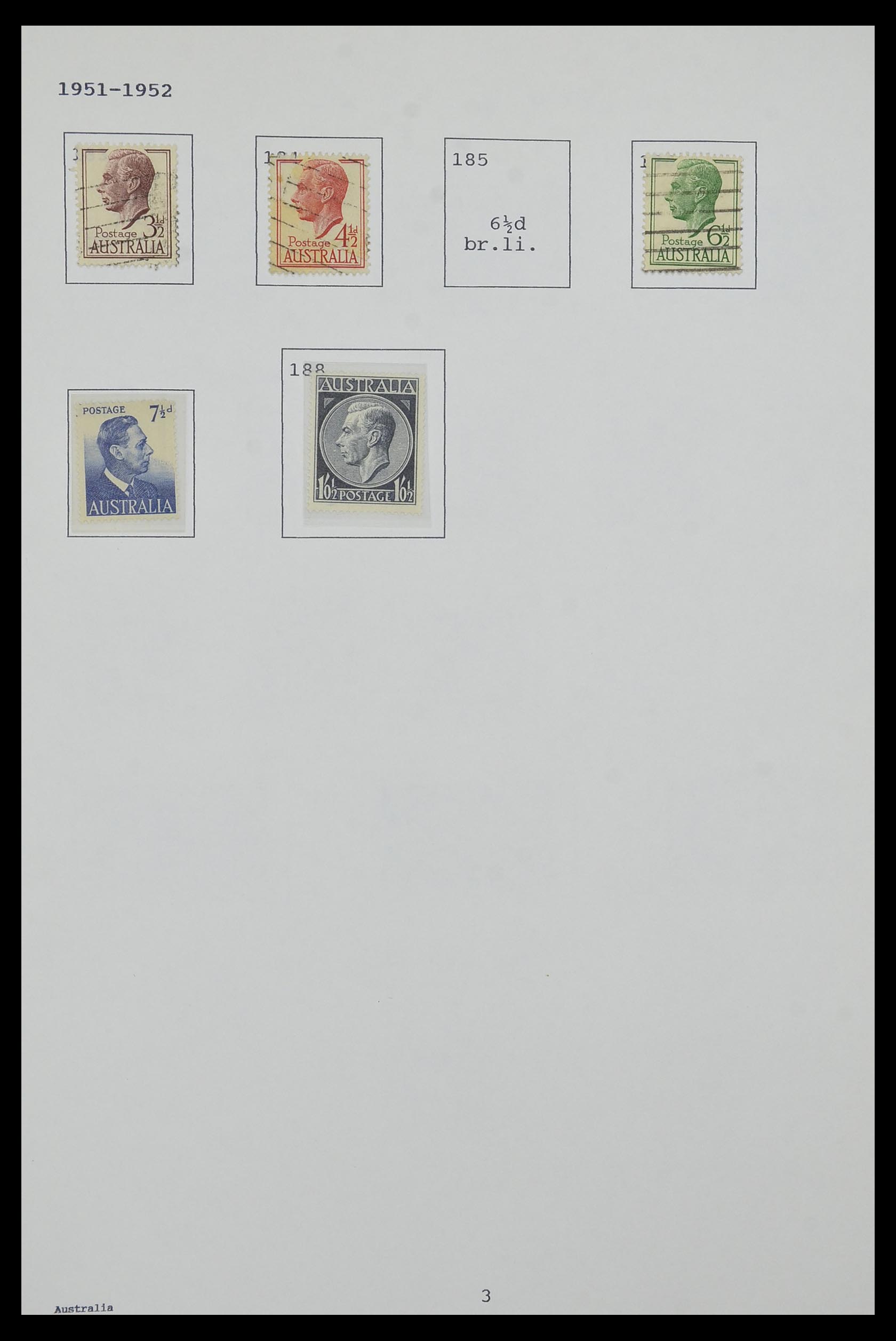 34323 012 - Postzegelverzameling 34323 Engelse koloniën George VI 1937-1952.