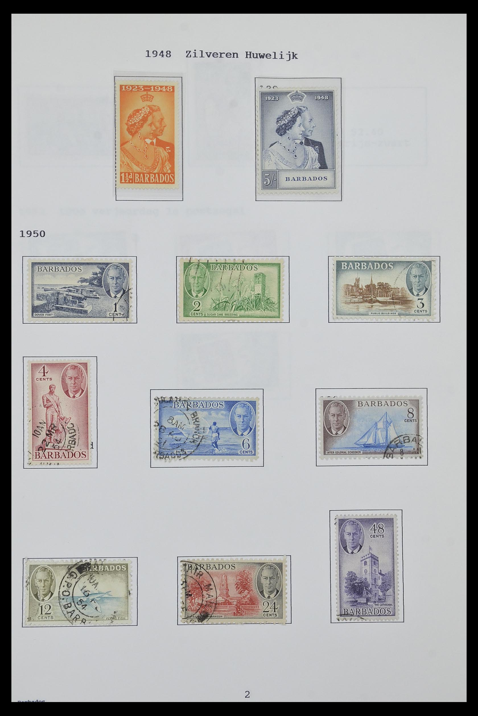 34323 022 - Postzegelverzameling 34323 Engelse koloniën George VI 1937-1952.