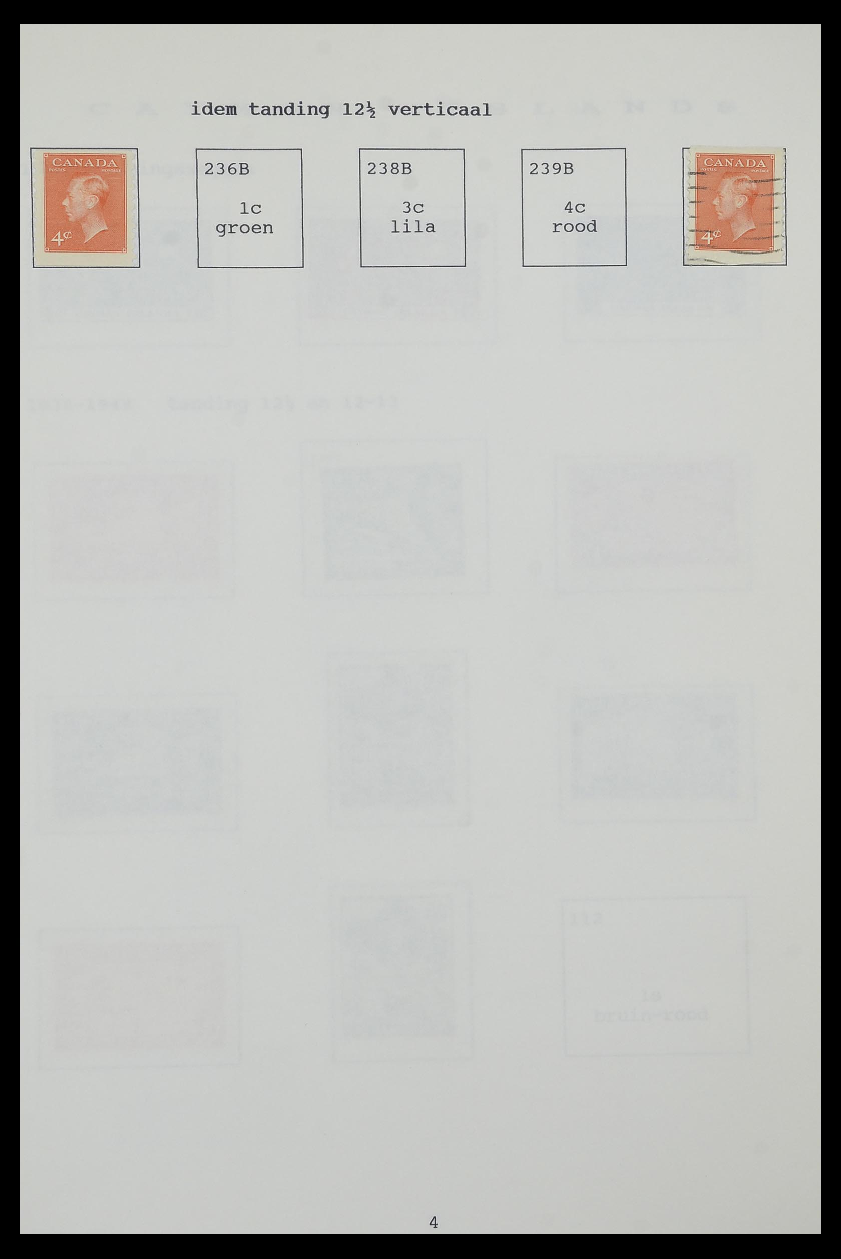 34323 043 - Postzegelverzameling 34323 Engelse koloniën George VI 1937-1952.