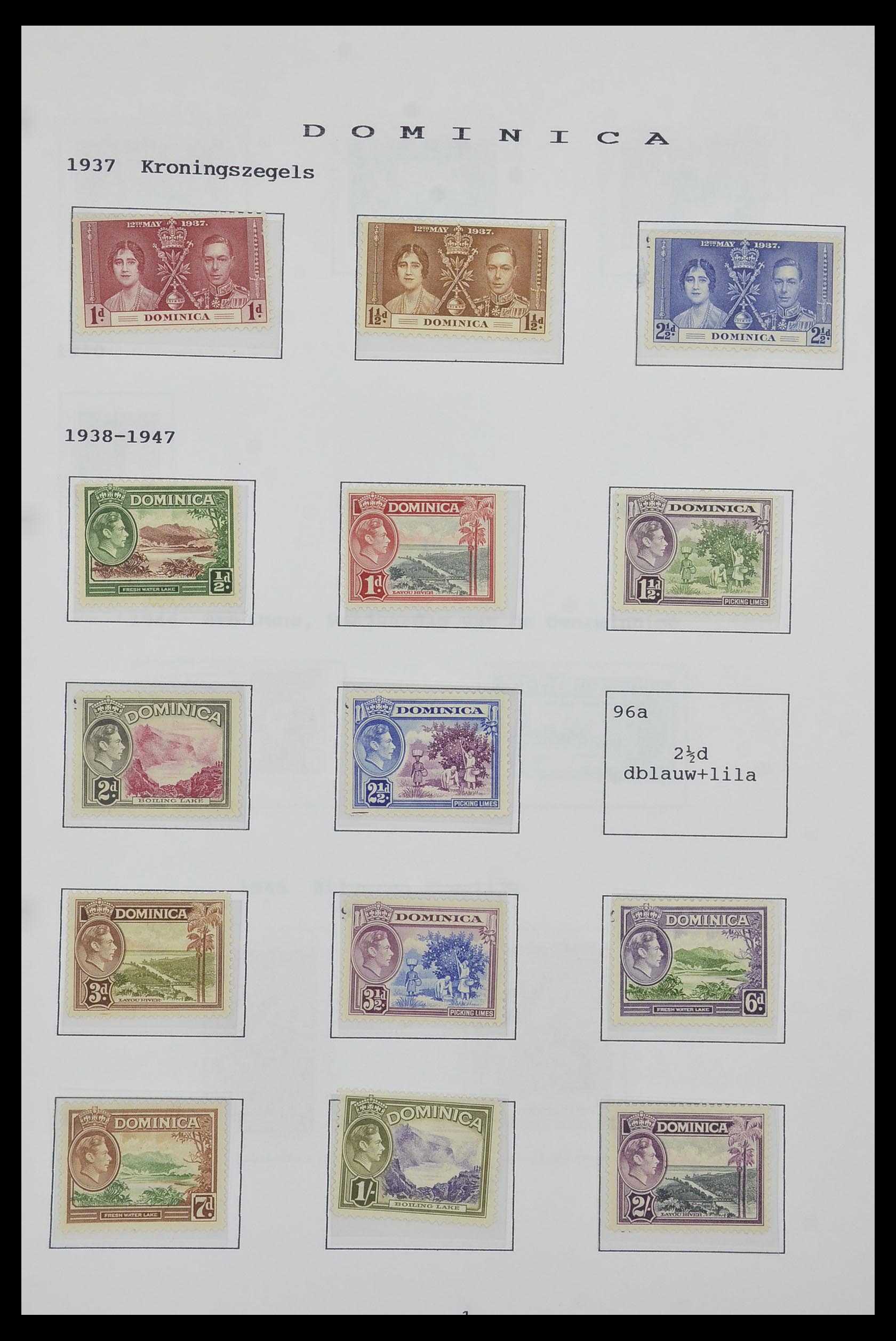 34323 056 - Postzegelverzameling 34323 Engelse koloniën George VI 1937-1952.