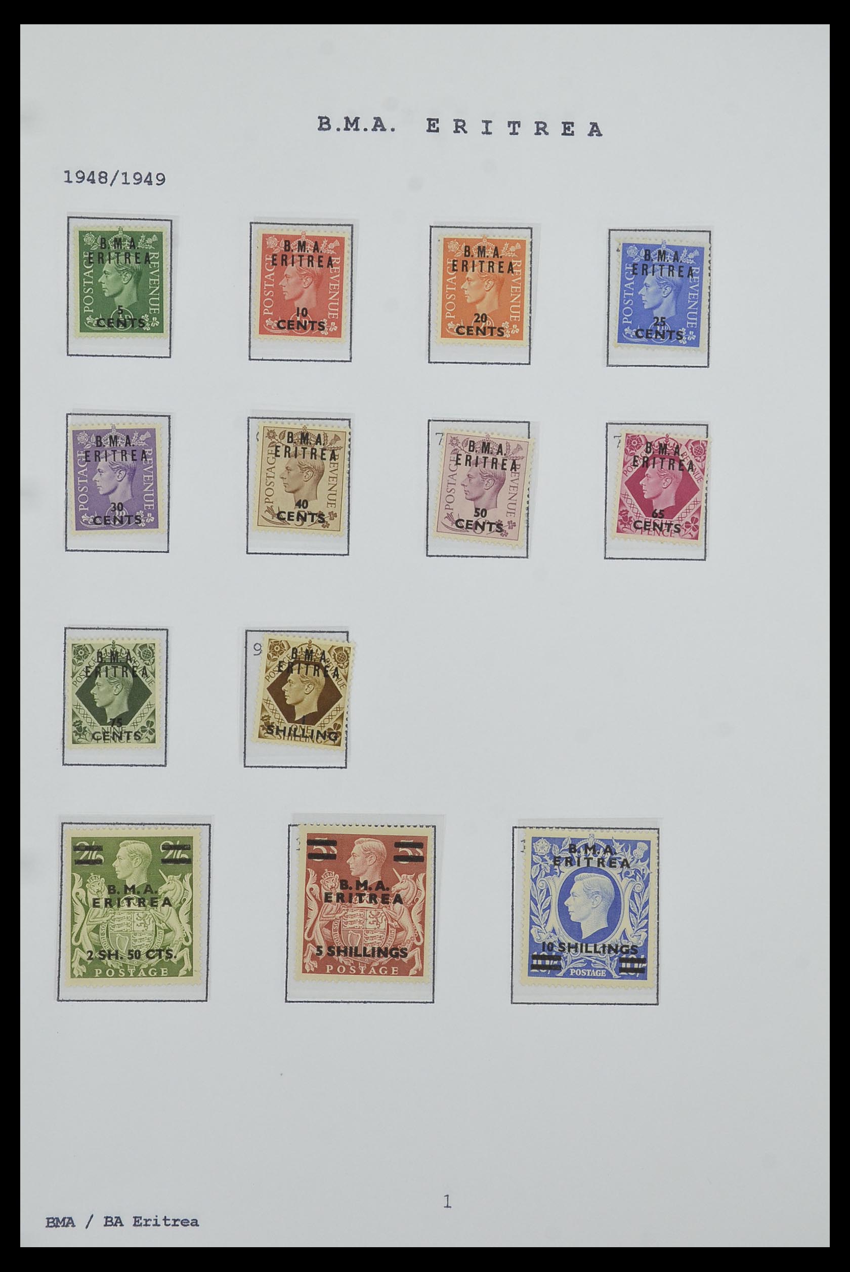 34323 059 - Postzegelverzameling 34323 Engelse koloniën George VI 1937-1952.