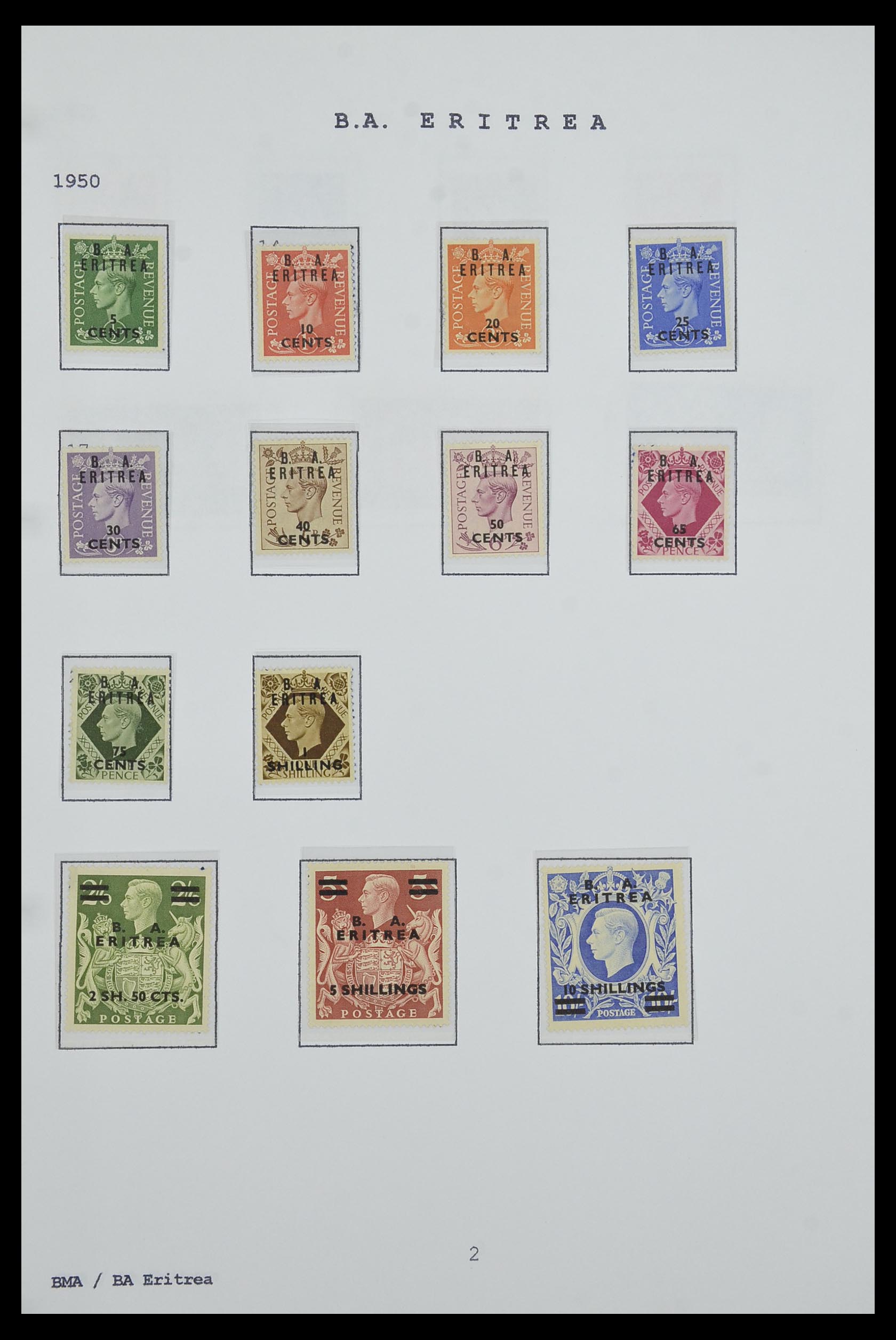 34323 060 - Postzegelverzameling 34323 Engelse koloniën George VI 1937-1952.
