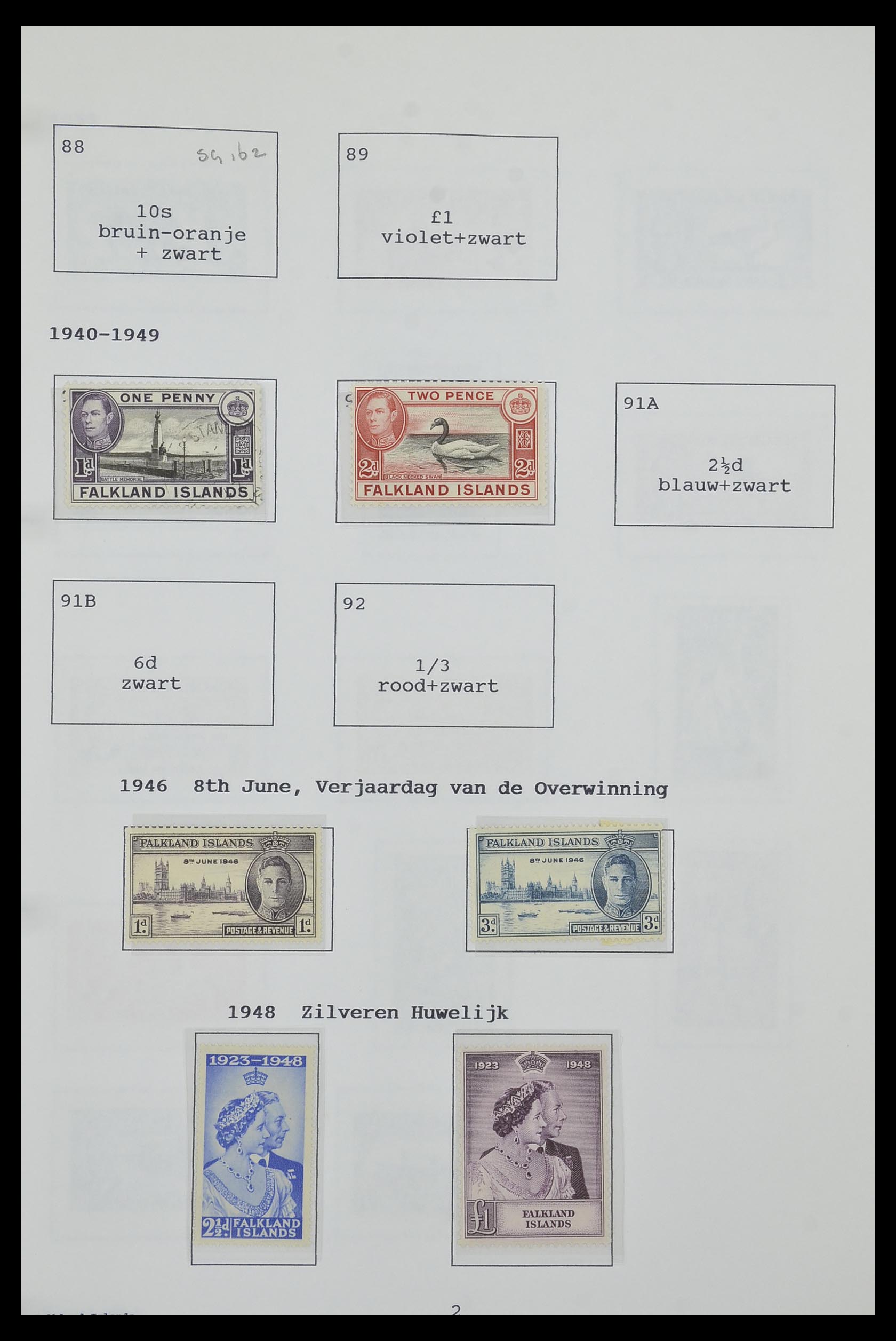 34323 063 - Stamp collection 34323 British Commonwealth George VI 1937-1952.