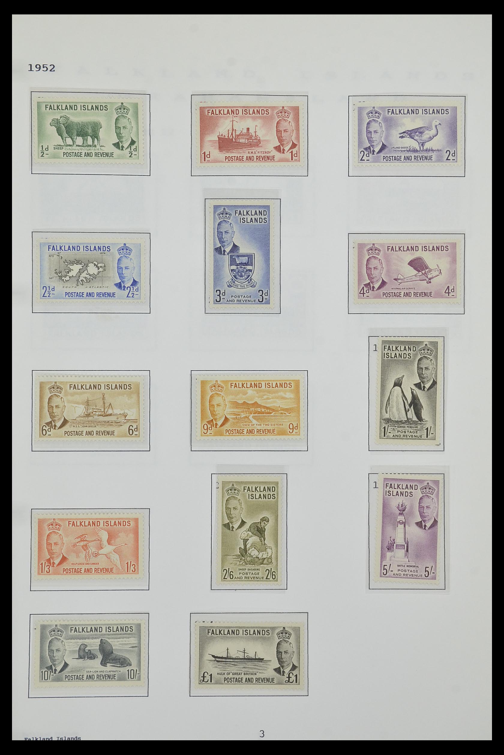 34323 064 - Postzegelverzameling 34323 Engelse koloniën George VI 1937-1952.