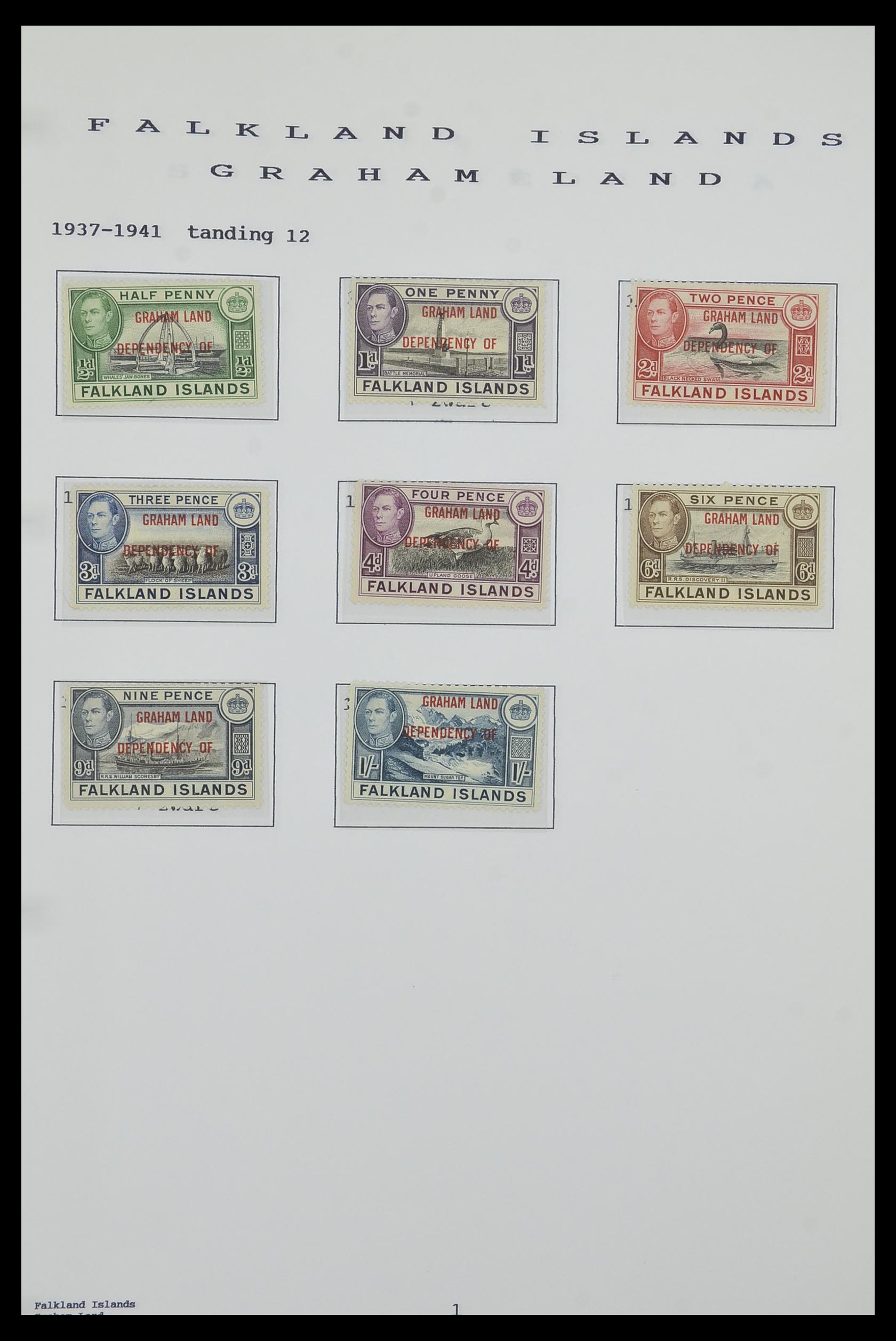 34323 065 - Postzegelverzameling 34323 Engelse koloniën George VI 1937-1952.