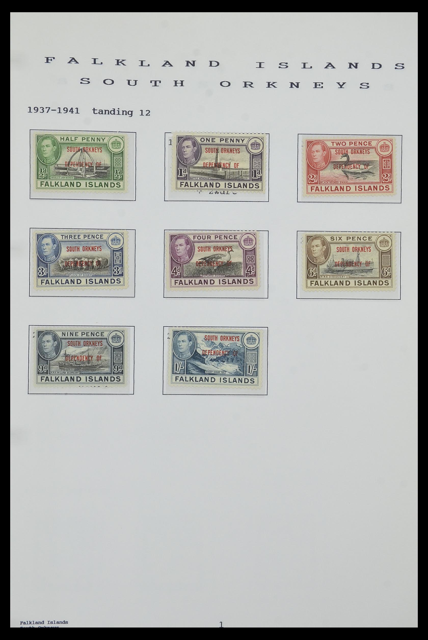 34323 067 - Postzegelverzameling 34323 Engelse koloniën George VI 1937-1952.