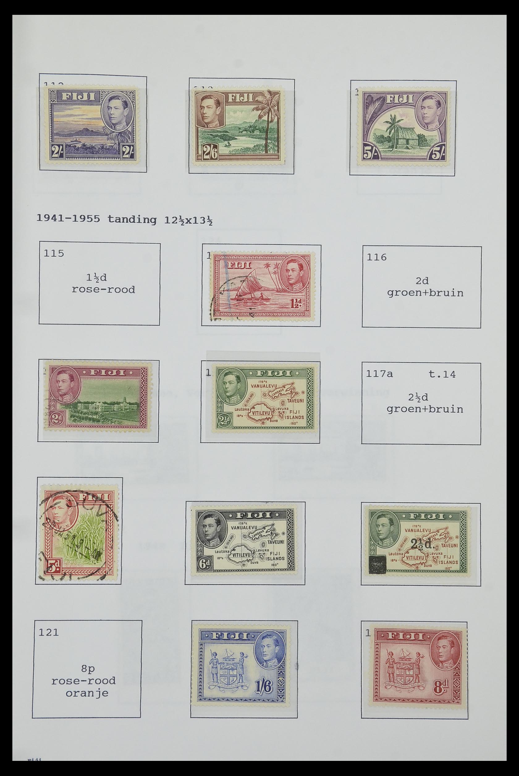 34323 072 - Postzegelverzameling 34323 Engelse koloniën George VI 1937-1952.