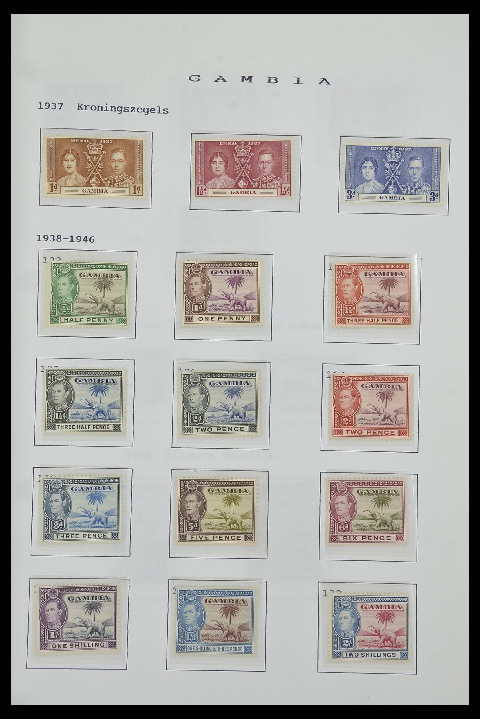 34323 075 - Postzegelverzameling 34323 Engelse koloniën George VI 1937-1952.