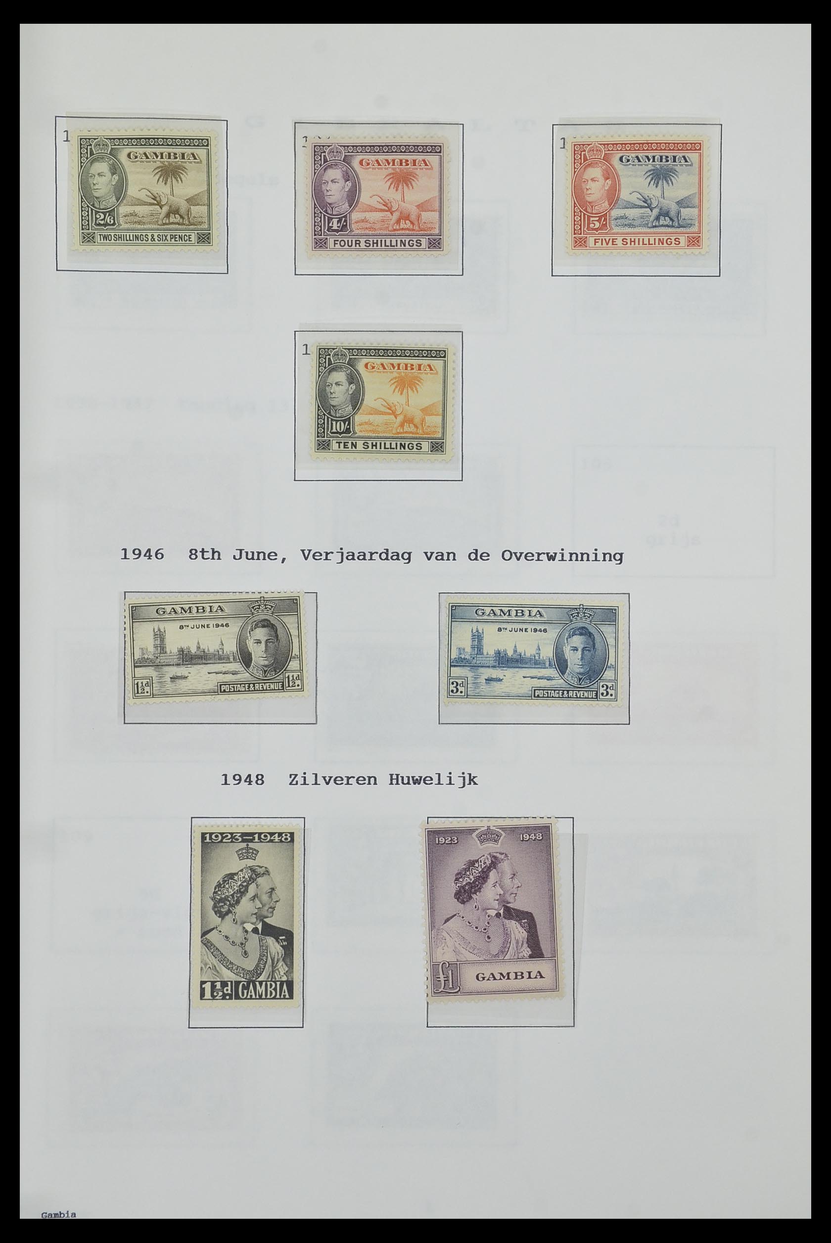 34323 076 - Postzegelverzameling 34323 Engelse koloniën George VI 1937-1952.