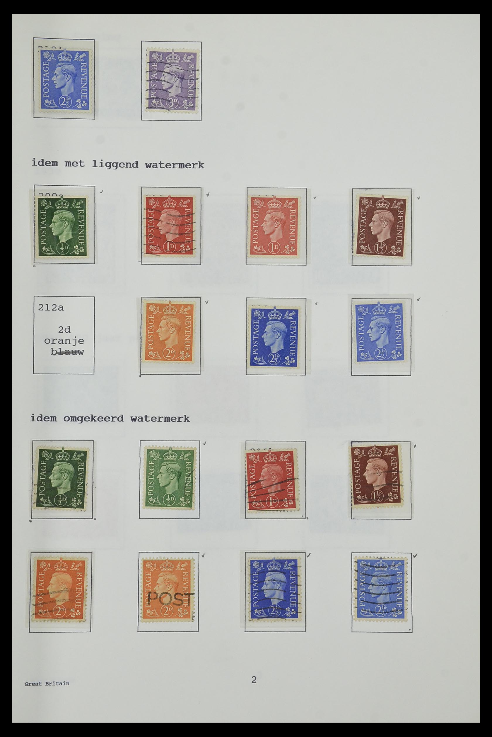 34323 087 - Stamp collection 34323 British Commonwealth George VI 1937-1952.