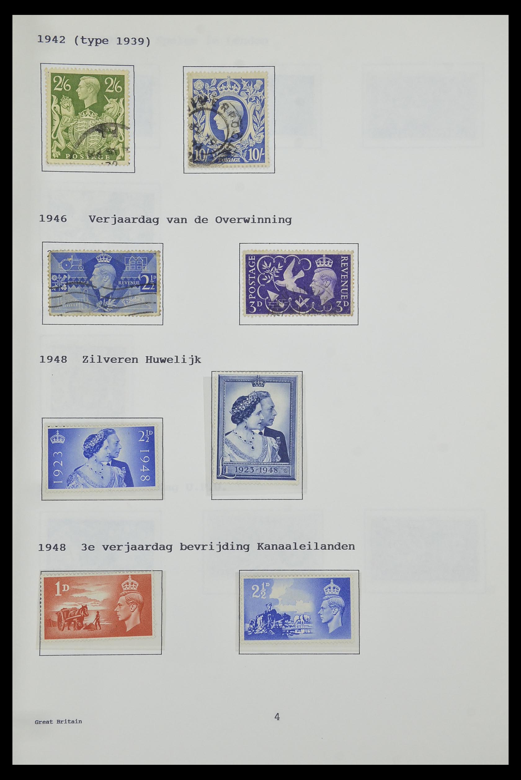 34323 089 - Stamp collection 34323 British Commonwealth George VI 1937-1952.