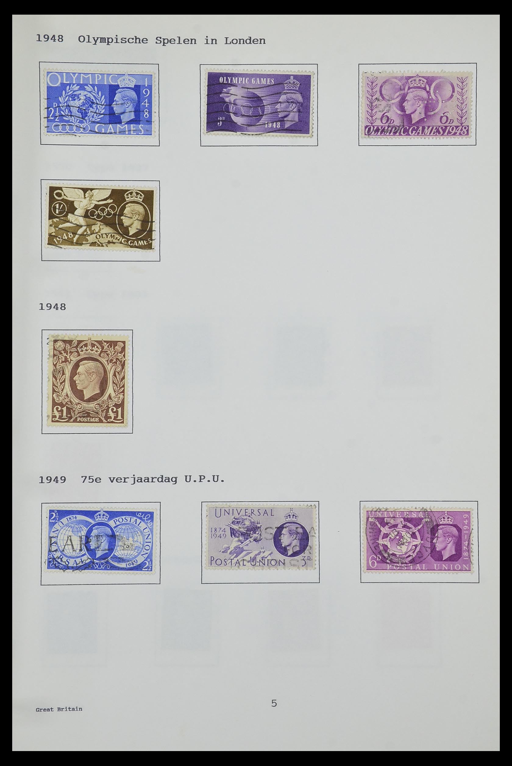 34323 090 - Stamp collection 34323 British Commonwealth George VI 1937-1952.
