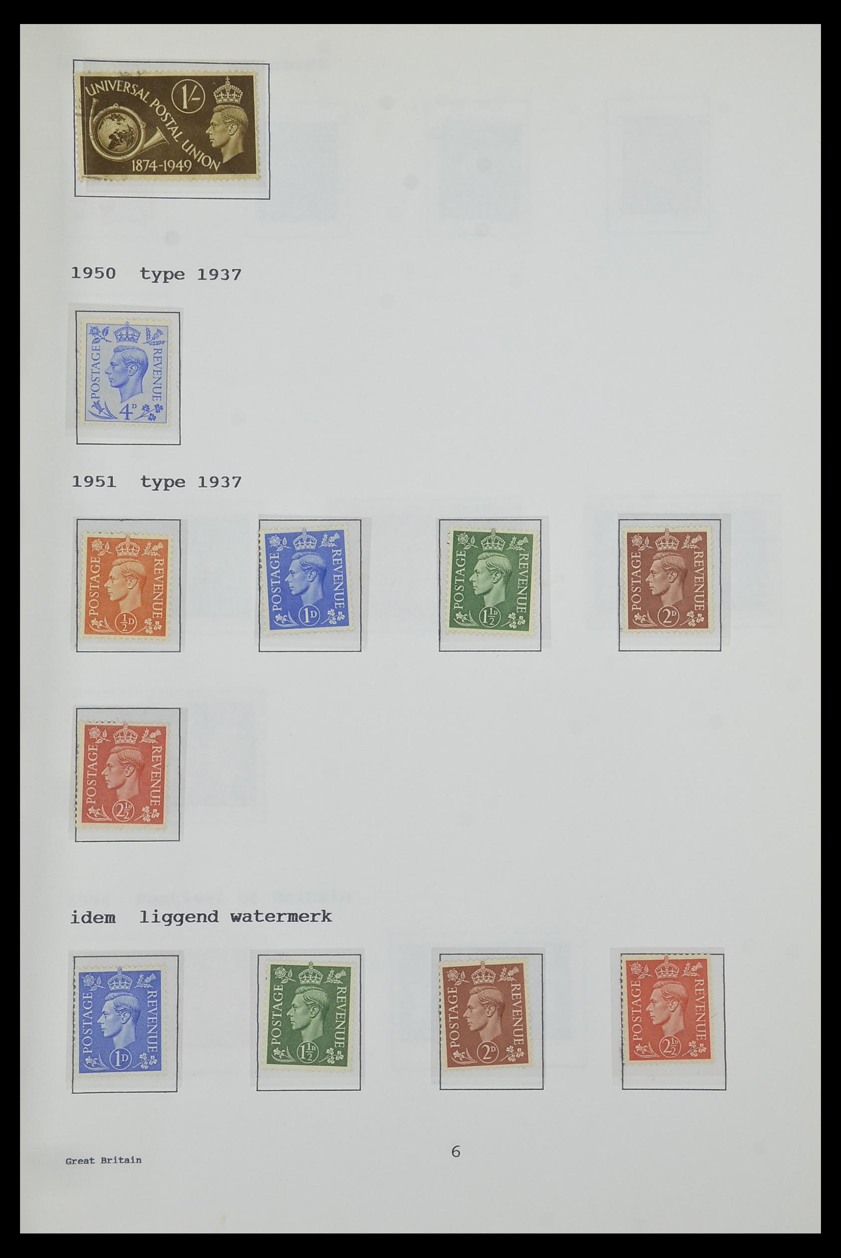 34323 091 - Stamp collection 34323 British Commonwealth George VI 1937-1952.