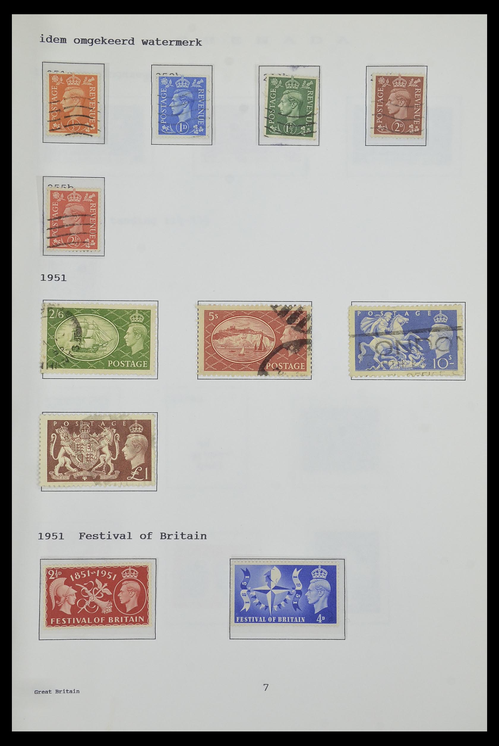 34323 092 - Stamp collection 34323 British Commonwealth George VI 1937-1952.