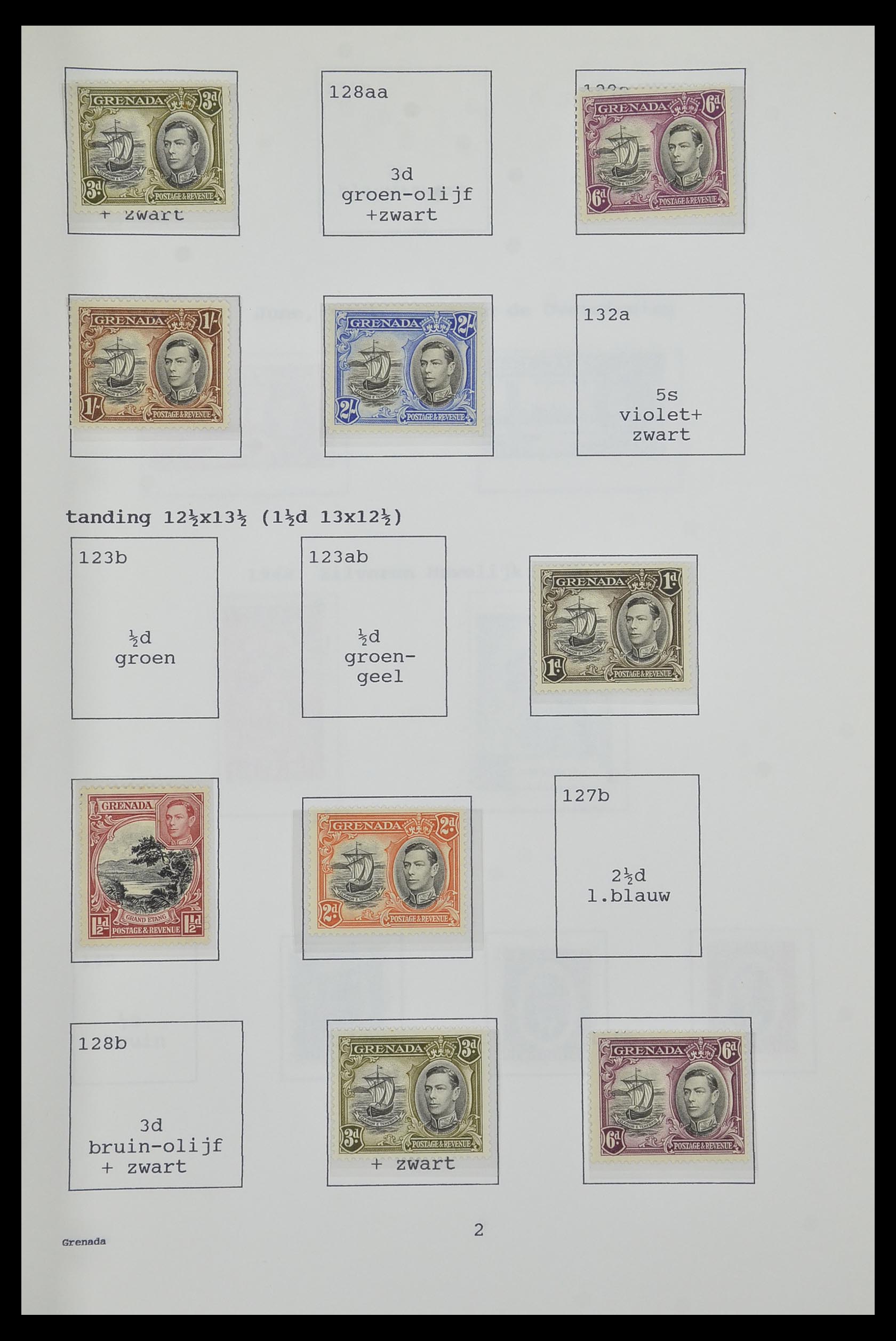 34323 094 - Postzegelverzameling 34323 Engelse koloniën George VI 1937-1952.