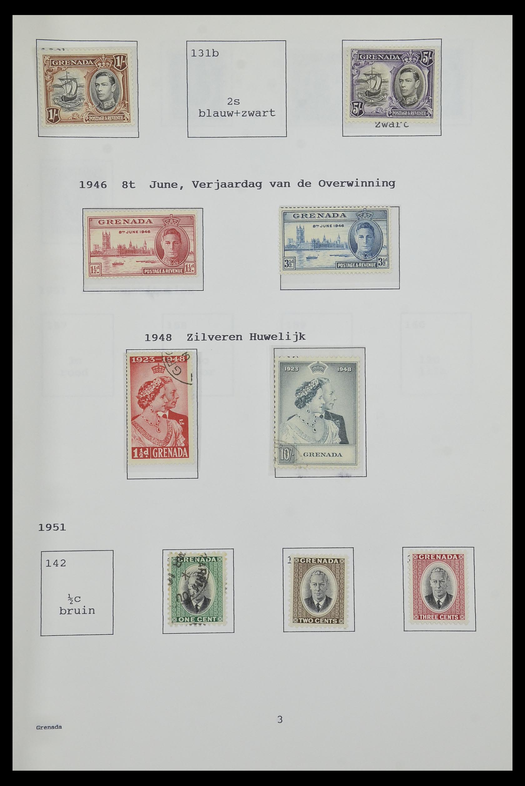 34323 095 - Postzegelverzameling 34323 Engelse koloniën George VI 1937-1952.