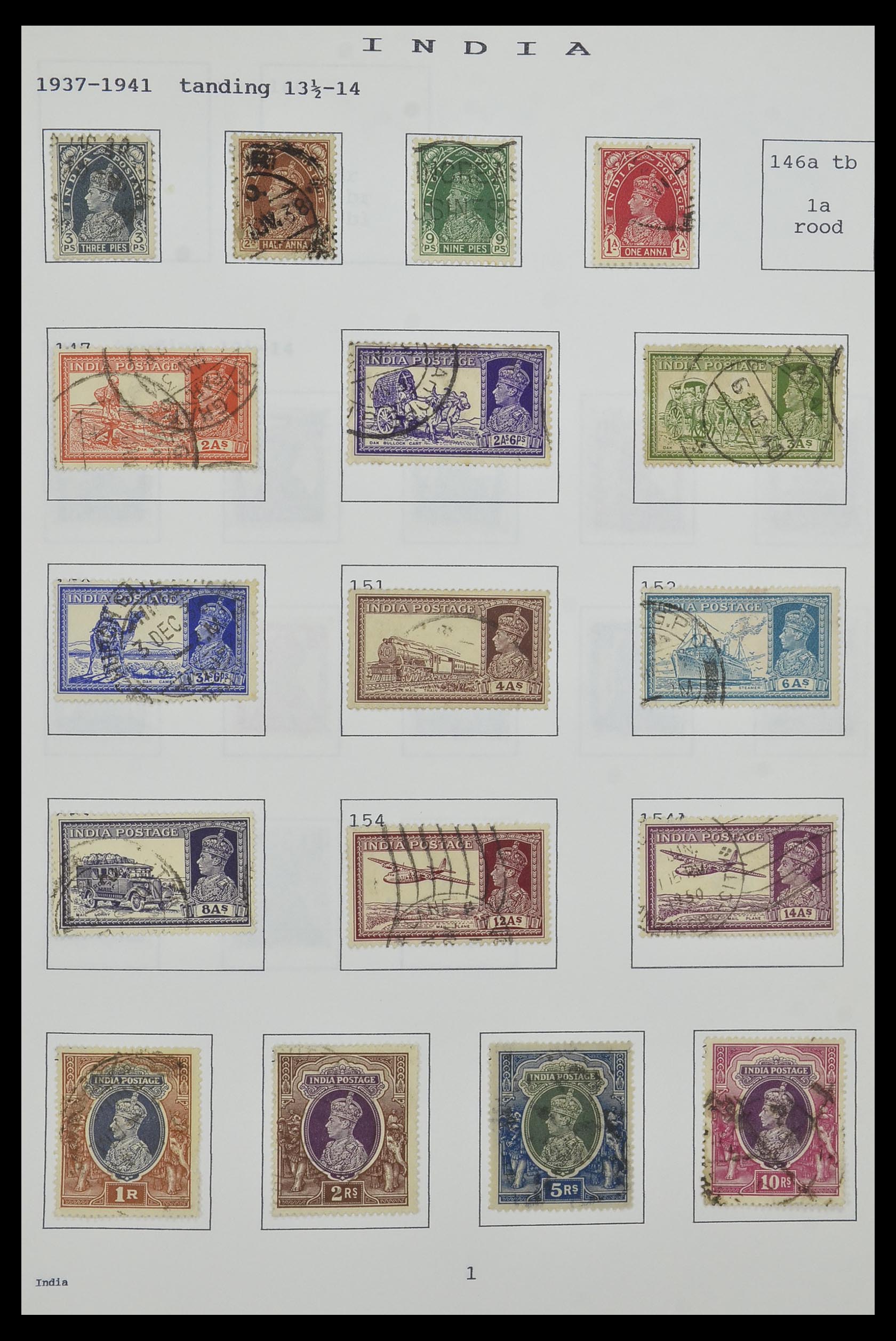 34323 102 - Postzegelverzameling 34323 Engelse koloniën George VI 1937-1952.
