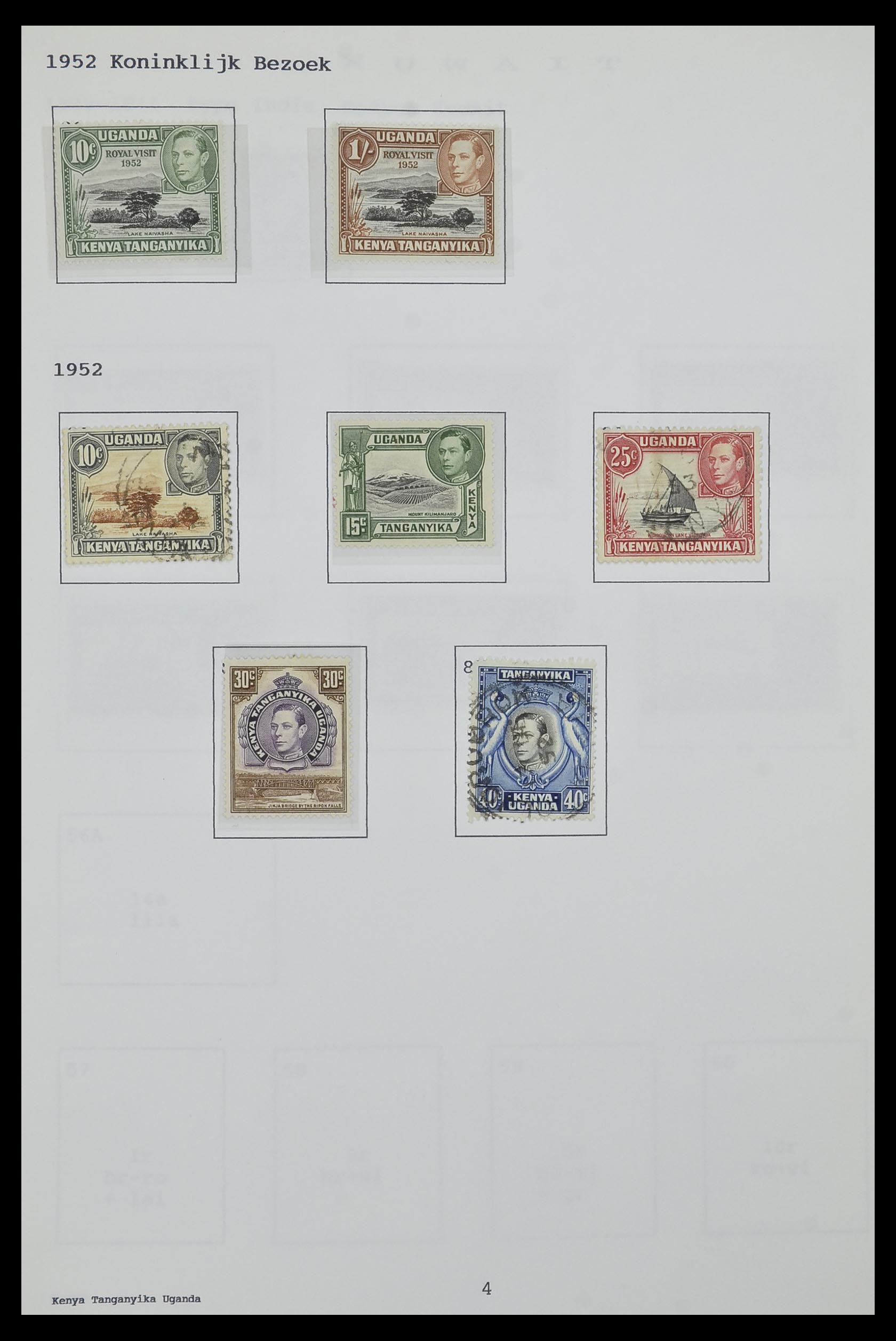 34323 115 - Postzegelverzameling 34323 Engelse koloniën George VI 1937-1952.