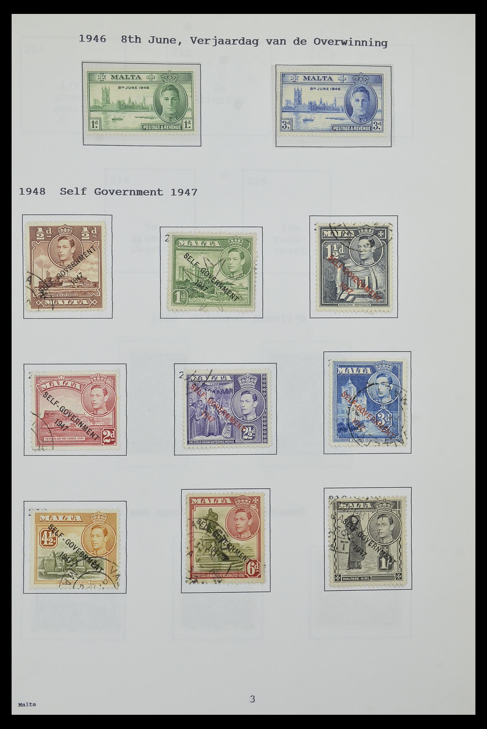 34323 139 - Postzegelverzameling 34323 Engelse koloniën George VI 1937-1952.