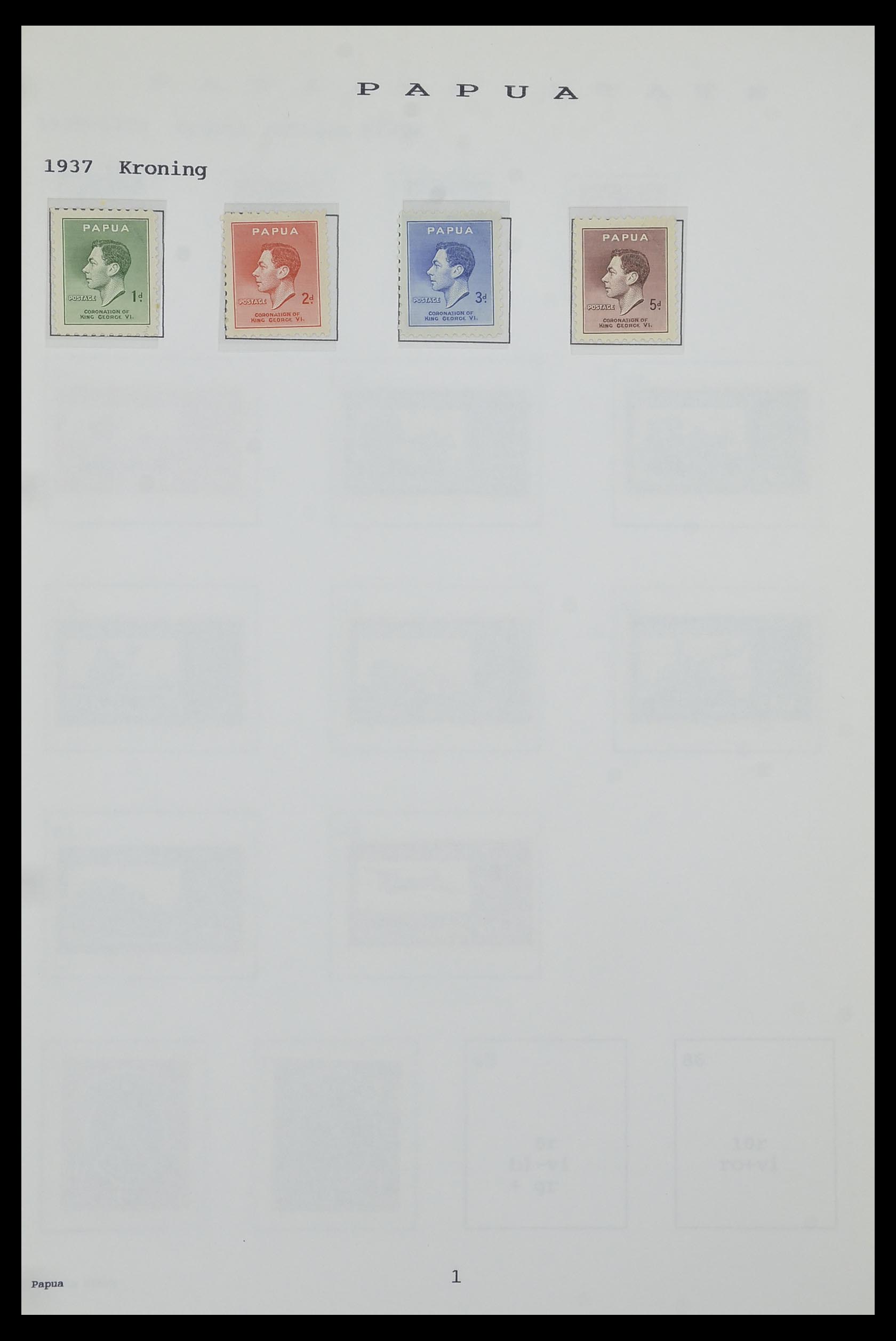 34323 184 - Postzegelverzameling 34323 Engelse koloniën George VI 1937-1952.