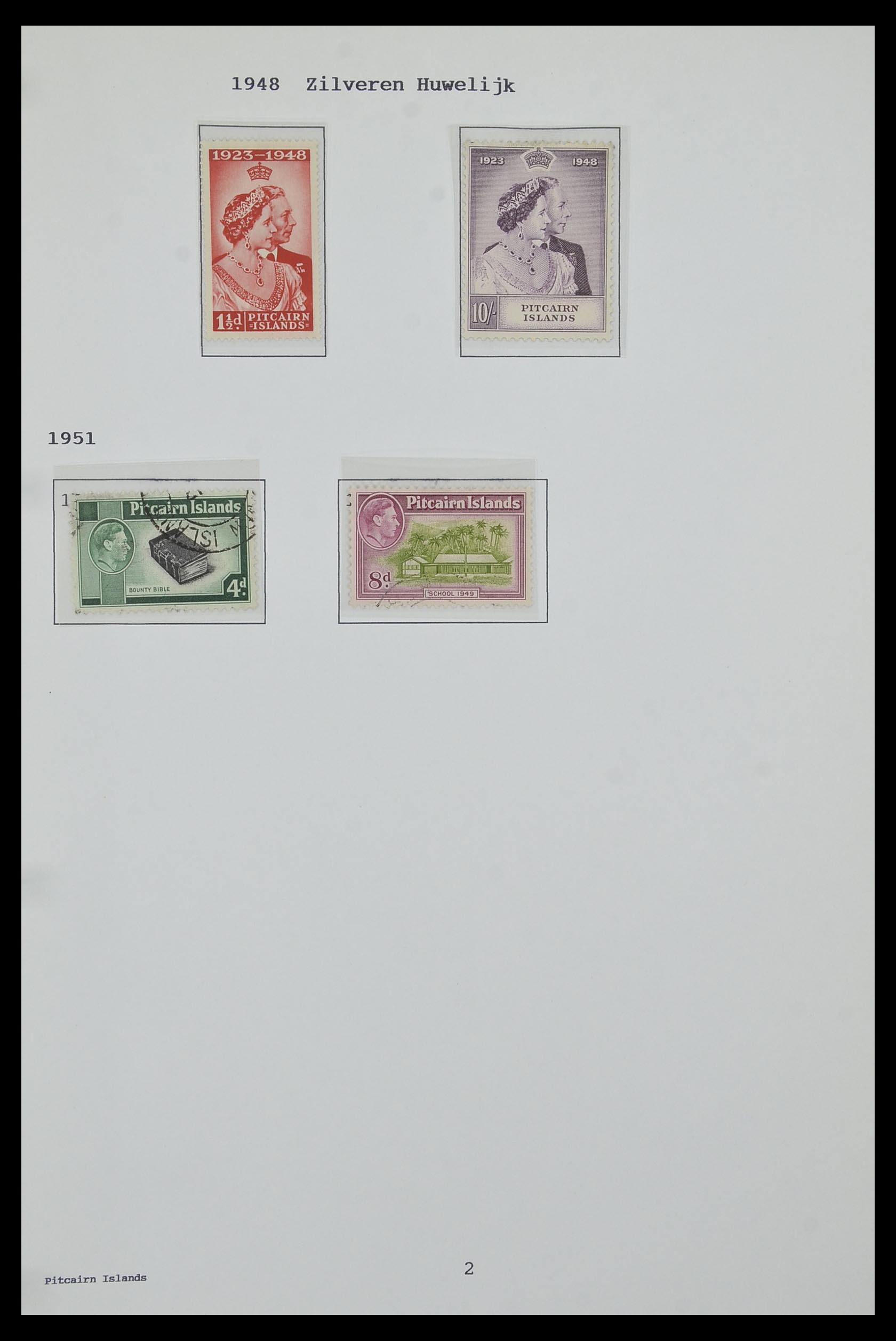 34323 188 - Postzegelverzameling 34323 Engelse koloniën George VI 1937-1952.