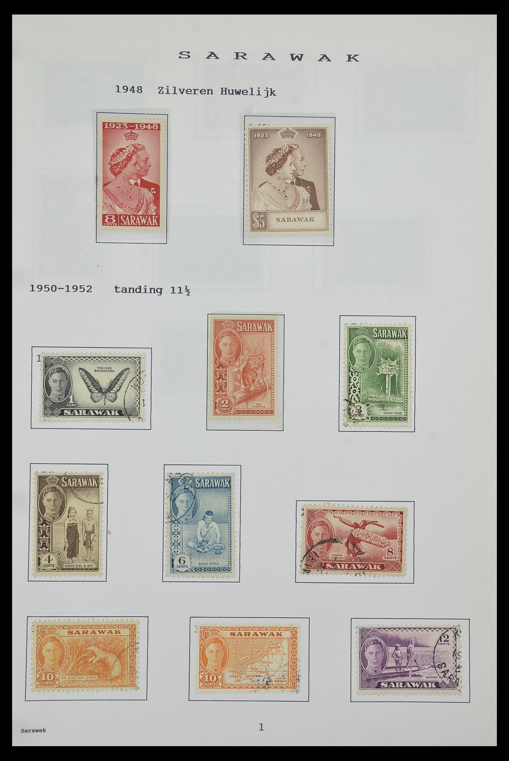 34323 189 - Postzegelverzameling 34323 Engelse koloniën George VI 1937-1952.
