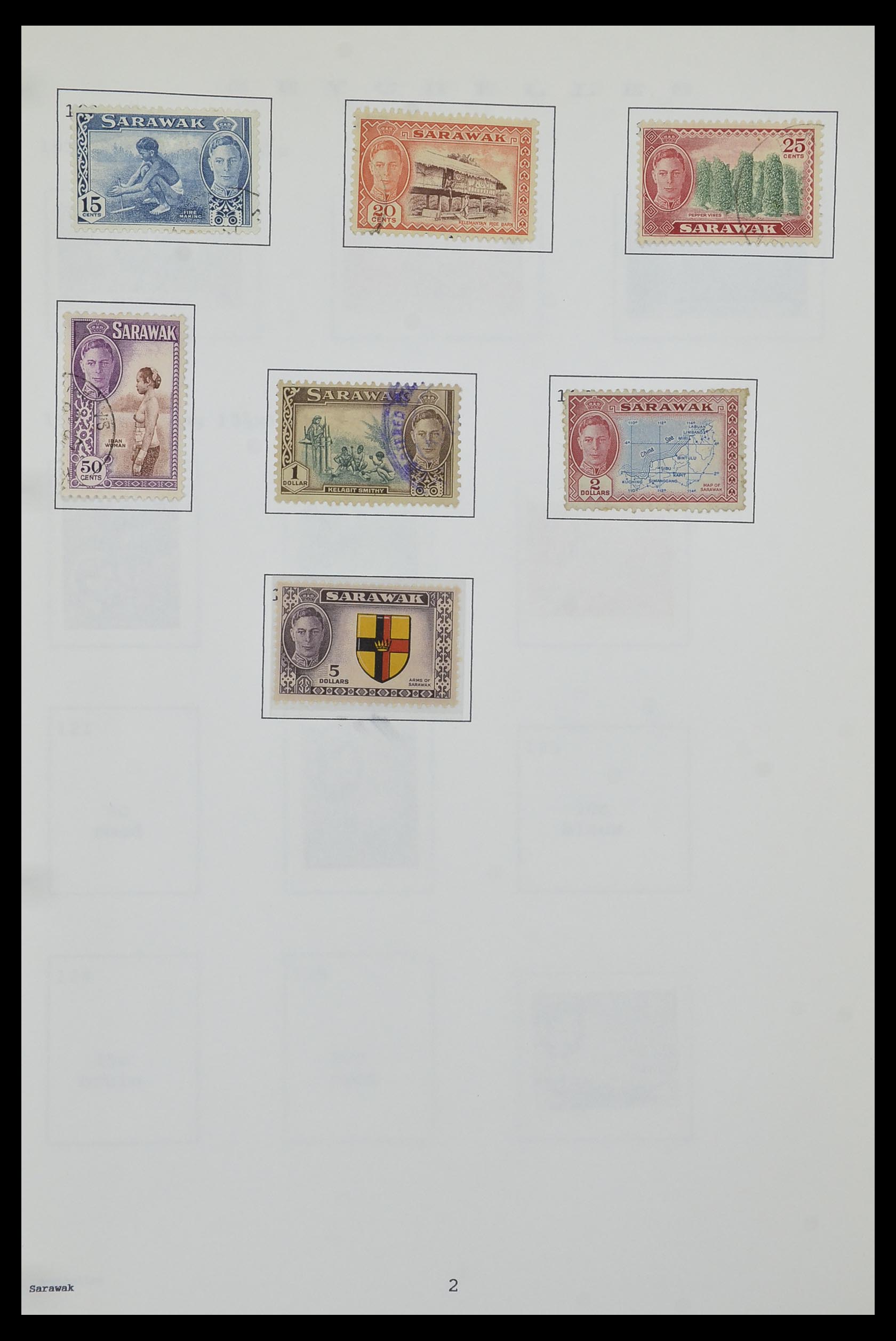 34323 190 - Postzegelverzameling 34323 Engelse koloniën George VI 1937-1952.