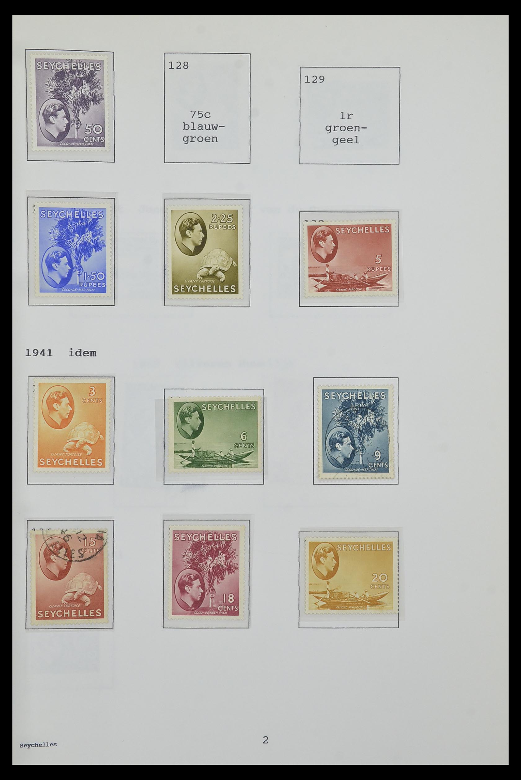 34323 192 - Postzegelverzameling 34323 Engelse koloniën George VI 1937-1952.