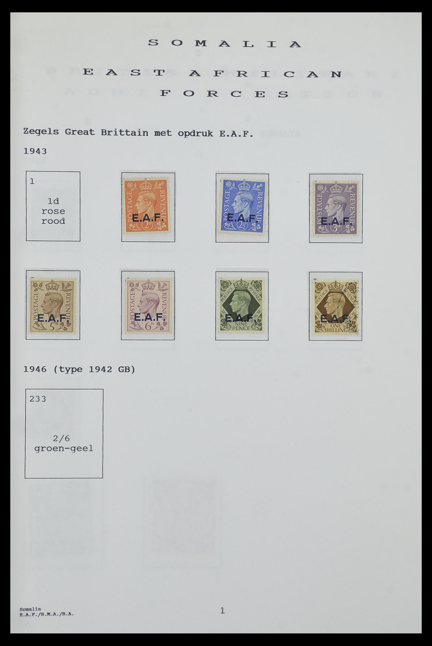 34323 197 - Postzegelverzameling 34323 Engelse koloniën George VI 1937-1952.