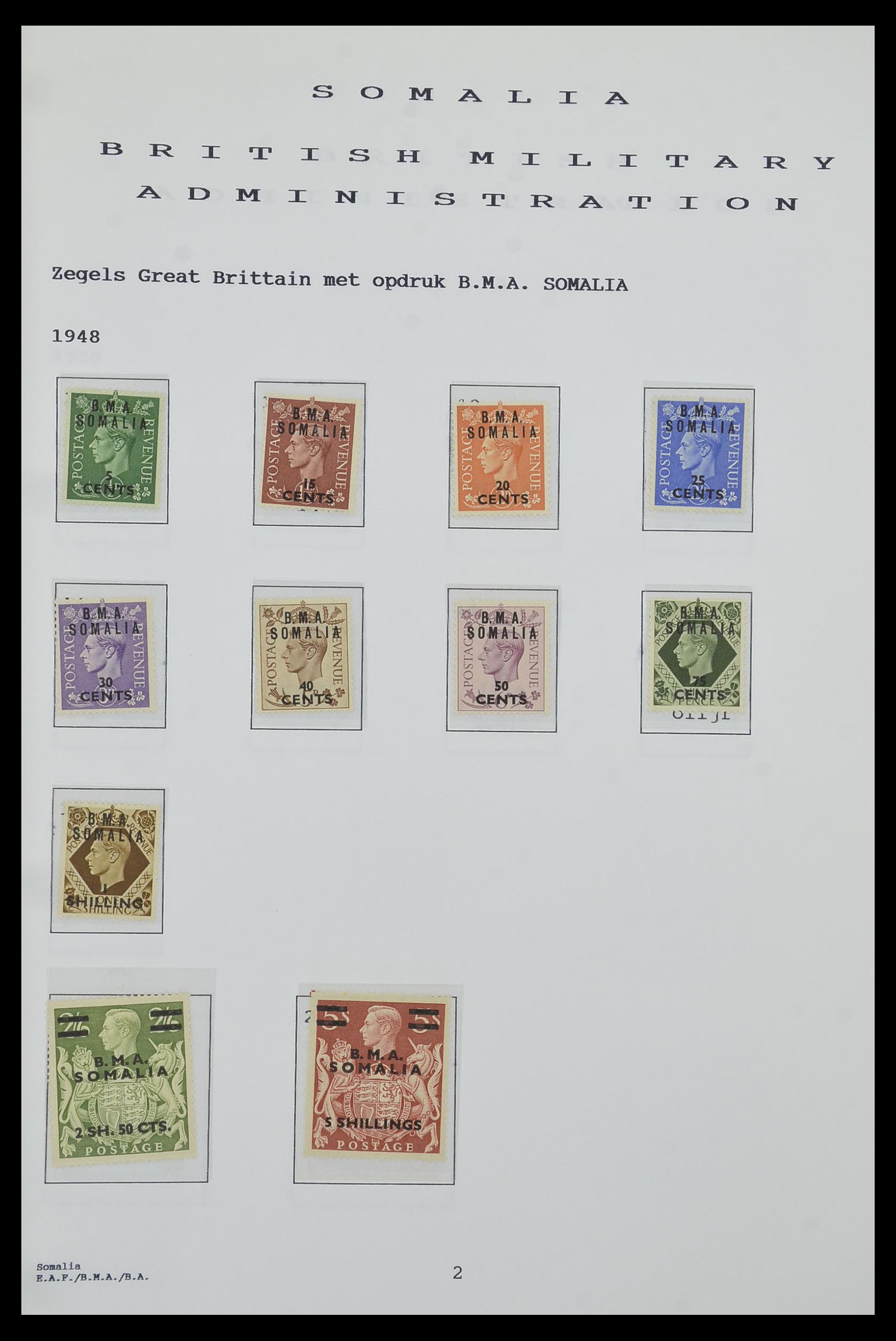 34323 198 - Postzegelverzameling 34323 Engelse koloniën George VI 1937-1952.