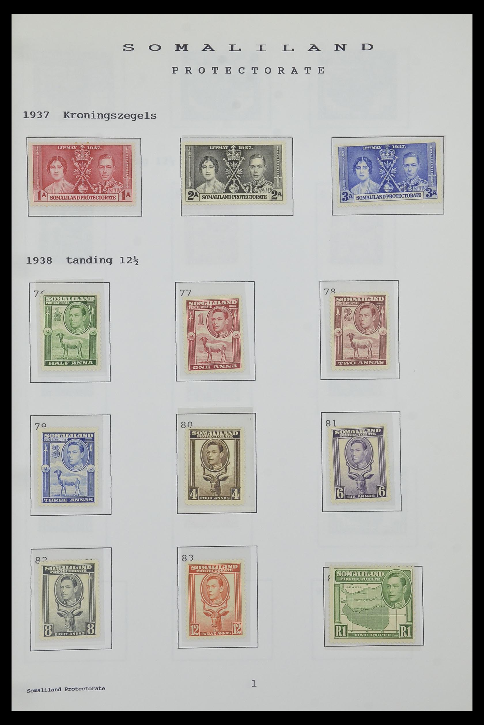 34323 200 - Postzegelverzameling 34323 Engelse koloniën George VI 1937-1952.