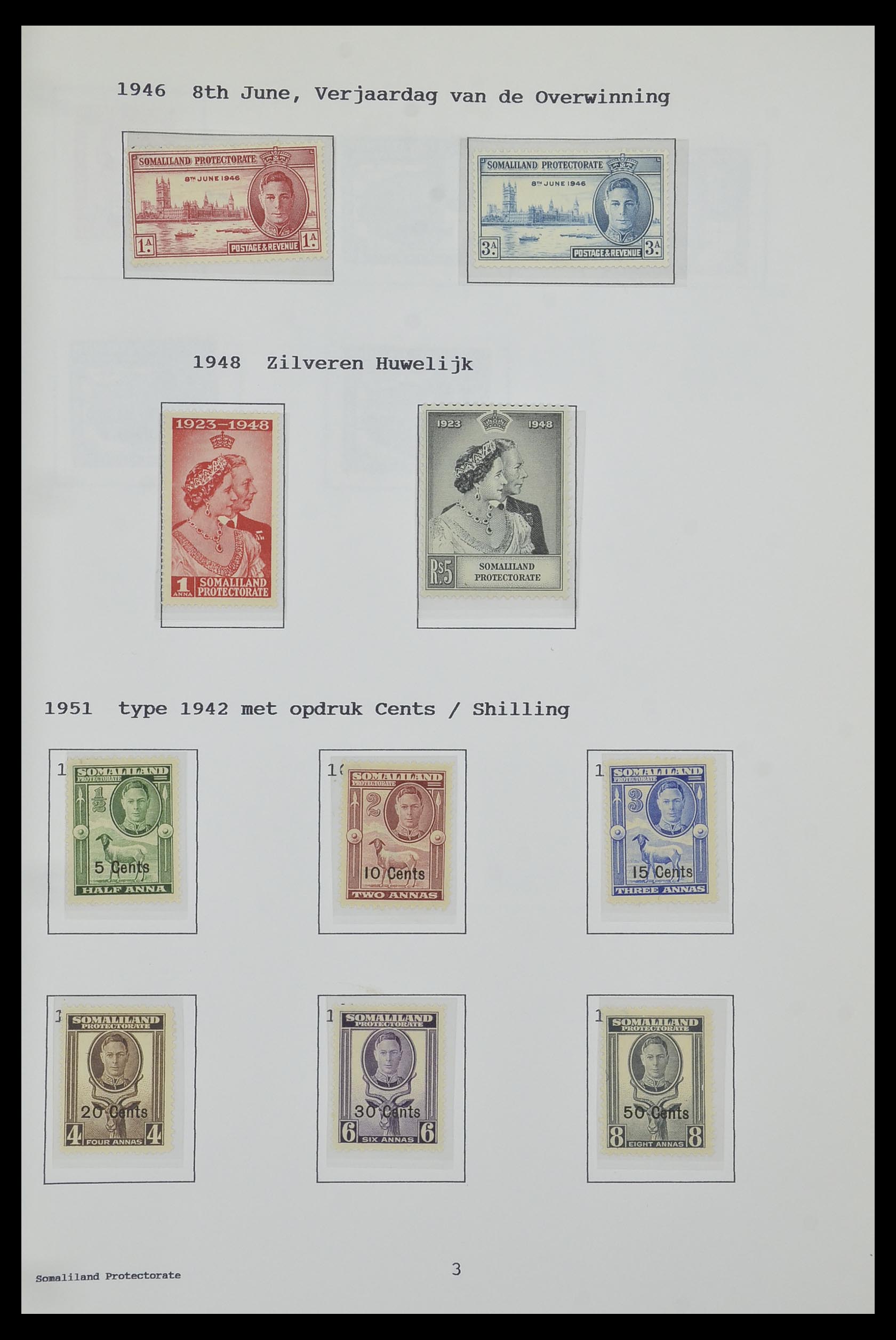 34323 202 - Postzegelverzameling 34323 Engelse koloniën George VI 1937-1952.